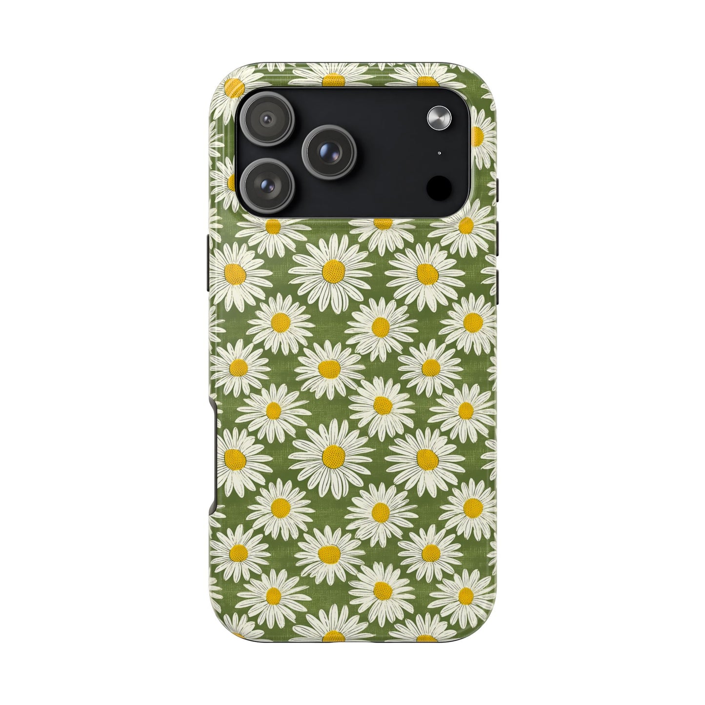 Daisy Retro Funky Green Tough Phone Case