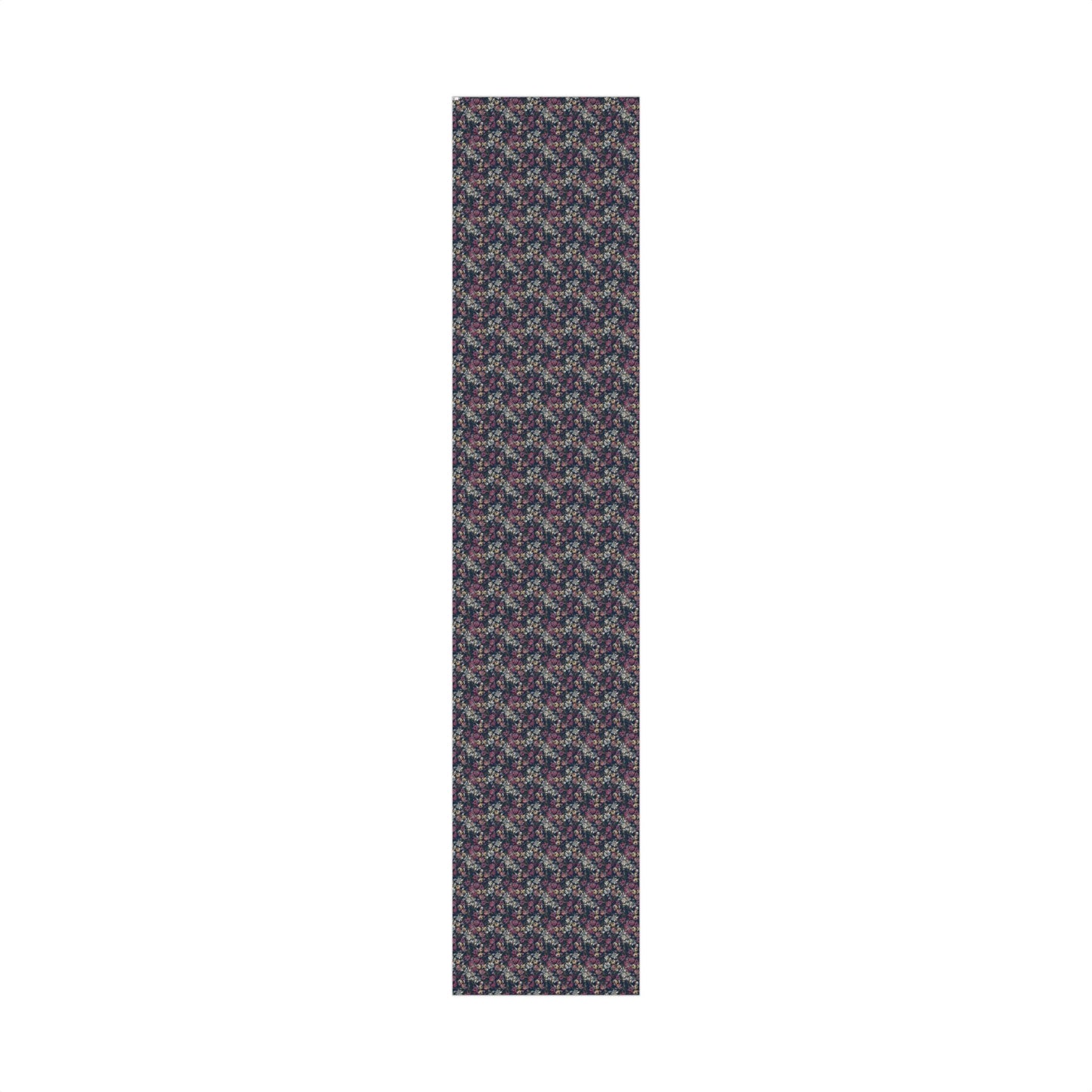 Dark Jewel Toned Abstract Moody Floral Gift Wrapping Paper