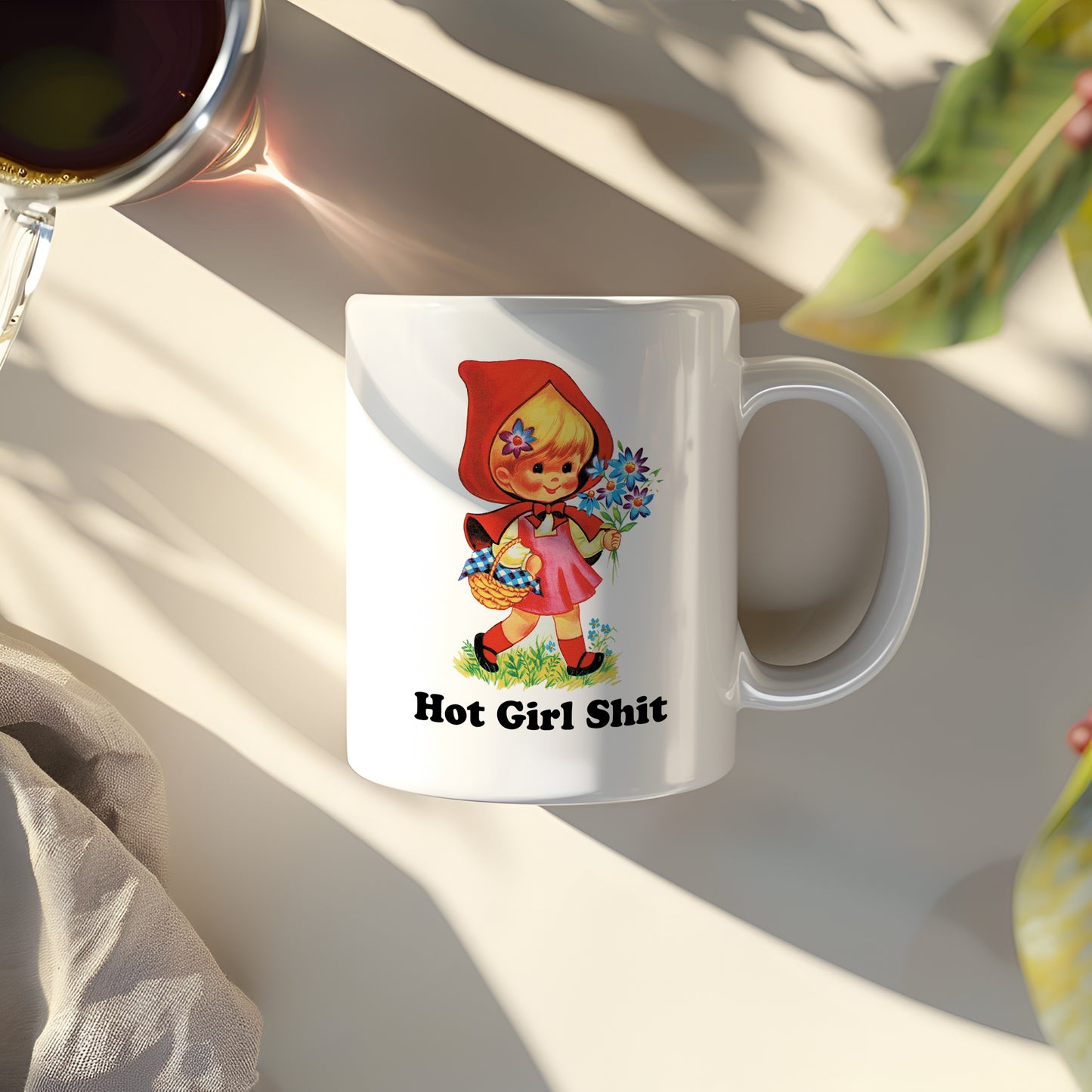 Hot Girl Shit Vintage Storybook Character Coffee Mug