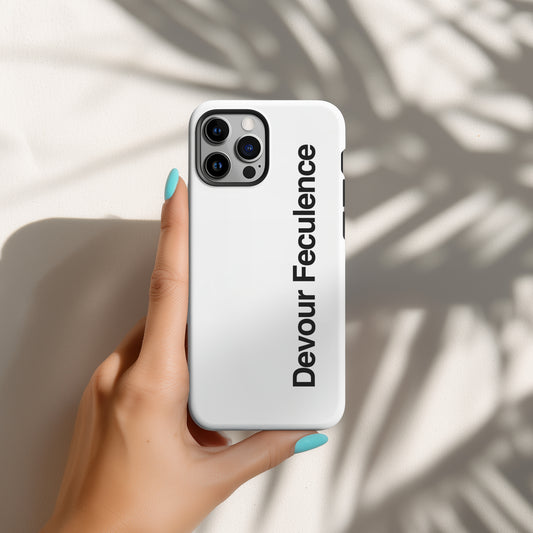 Devour Feculence Minimalist Black and White Tough Phone Case - iPhone and Galaxy - TV Show Inspired Gift