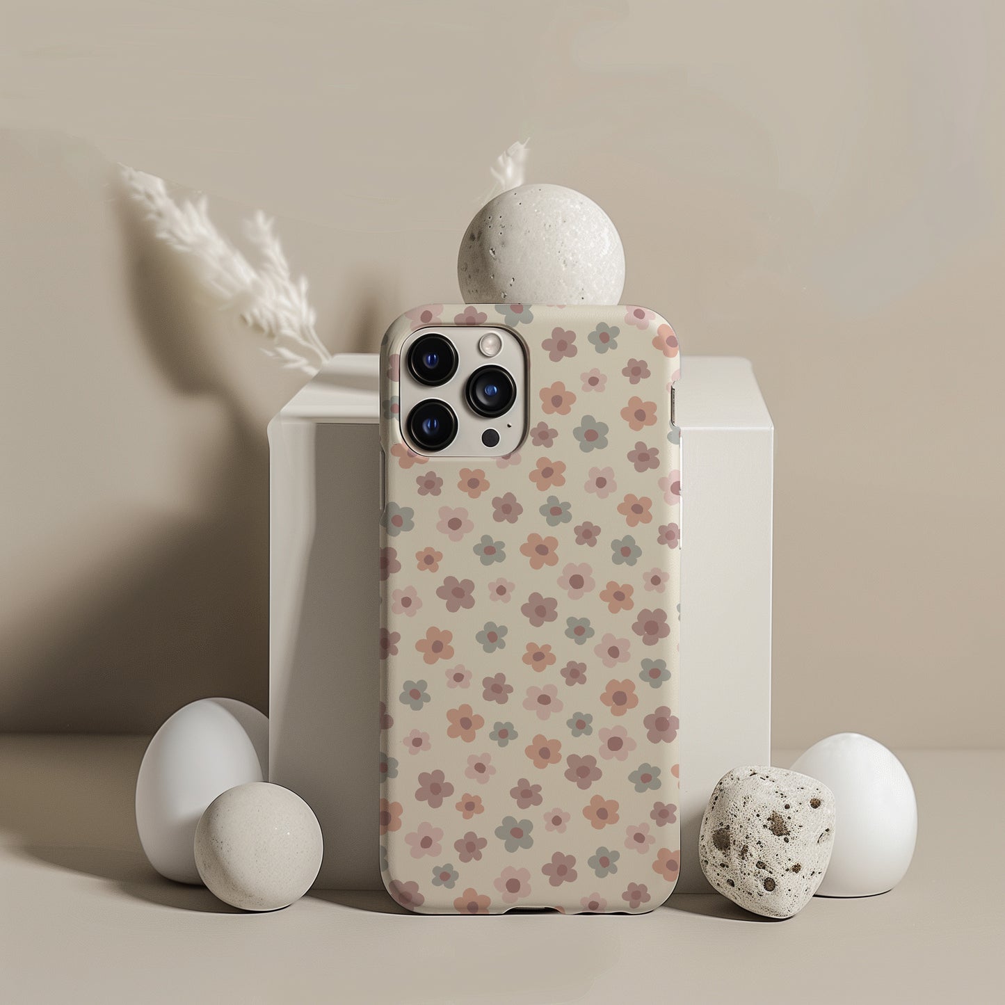Disty Mini Pastel Floral Design Tough Phone Case