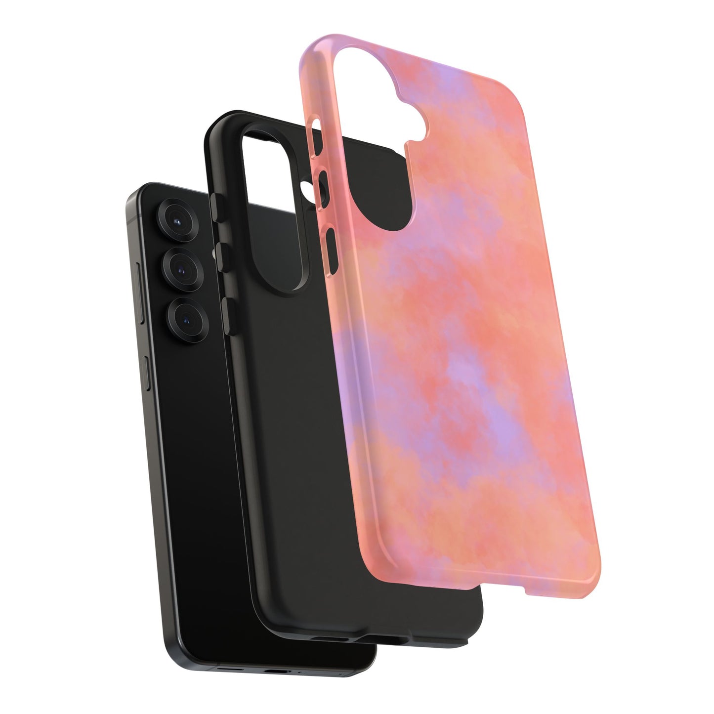 Cotton Candy Sky Vibrant Orange and Purpley Pink Cloud Tough Phone Case