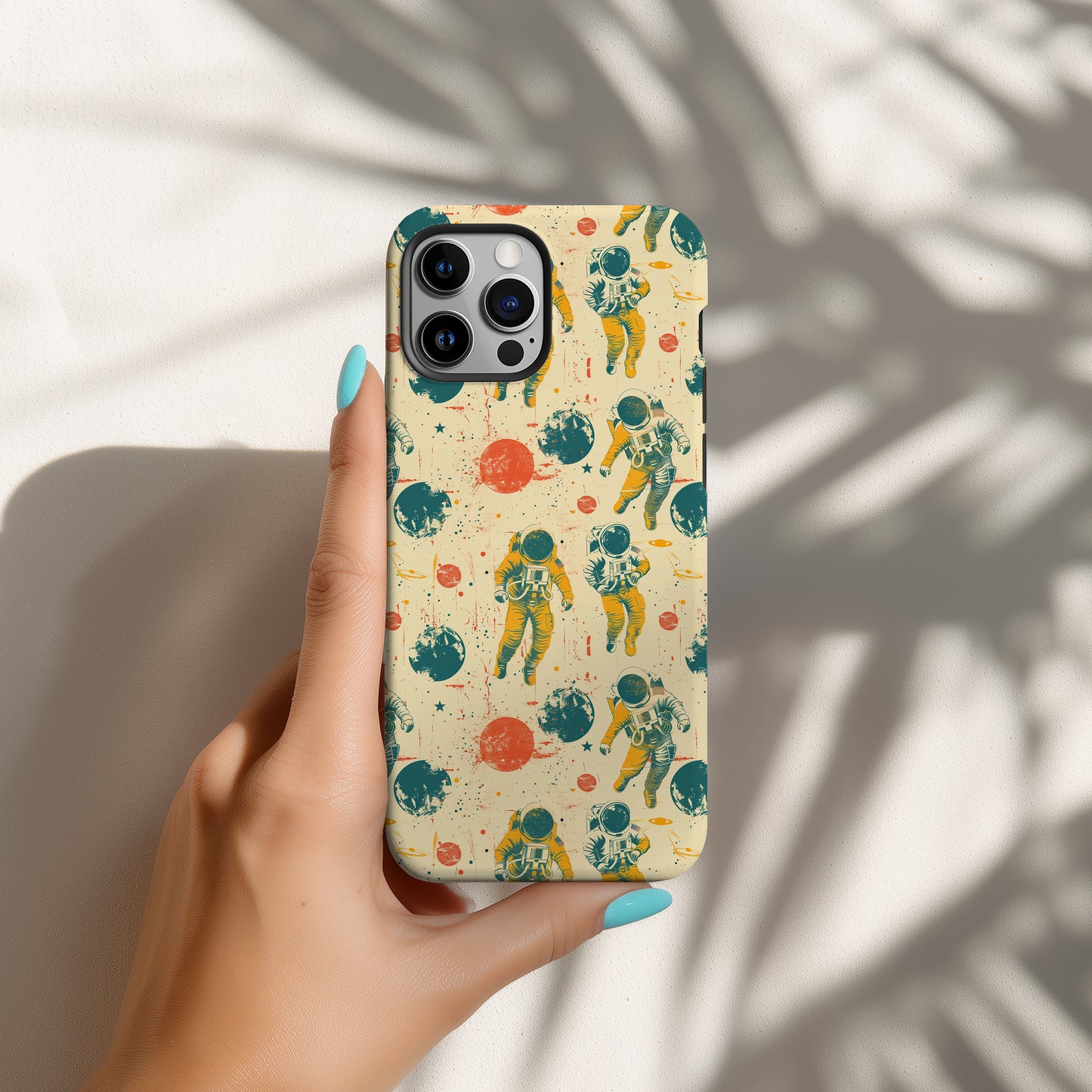Retro Space Astronaut Tough Phone Case