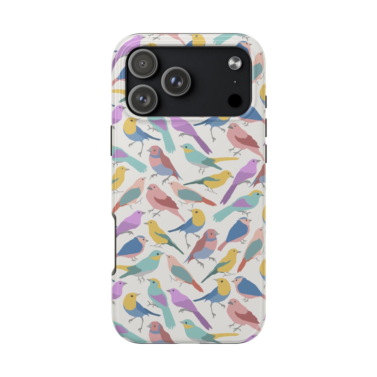 Birds of a Feather Colorful Abstract Design Tough Phone Case