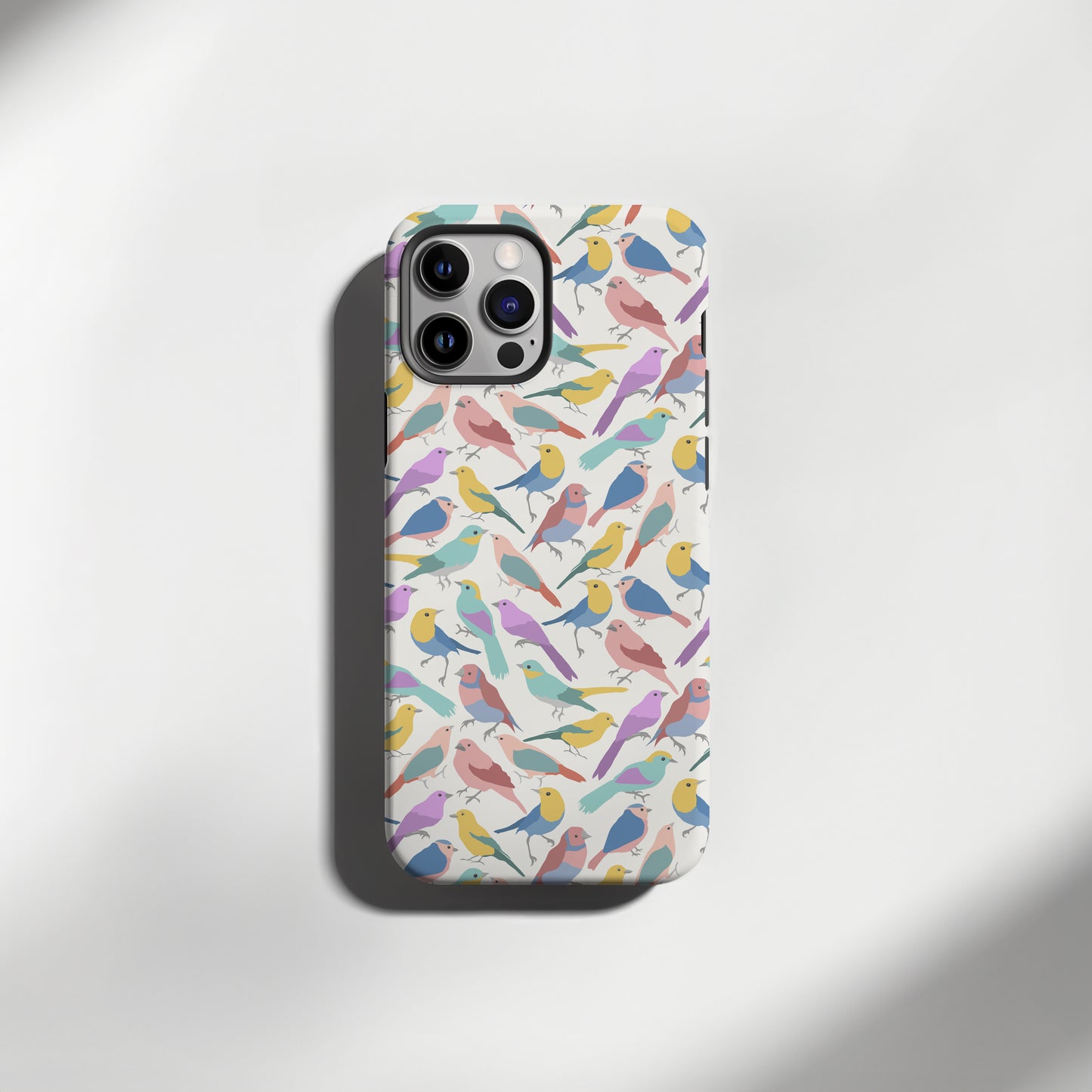 Birds of a Feather Colorful Abstract Design Tough Phone Case