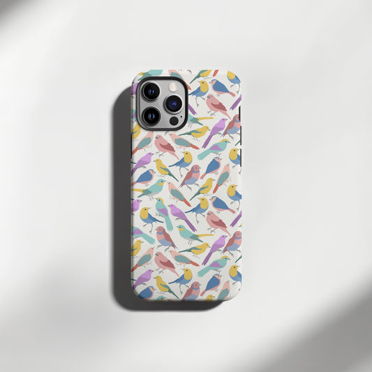 Birds of a Feather Colorful Abstract Design Tough Phone Case