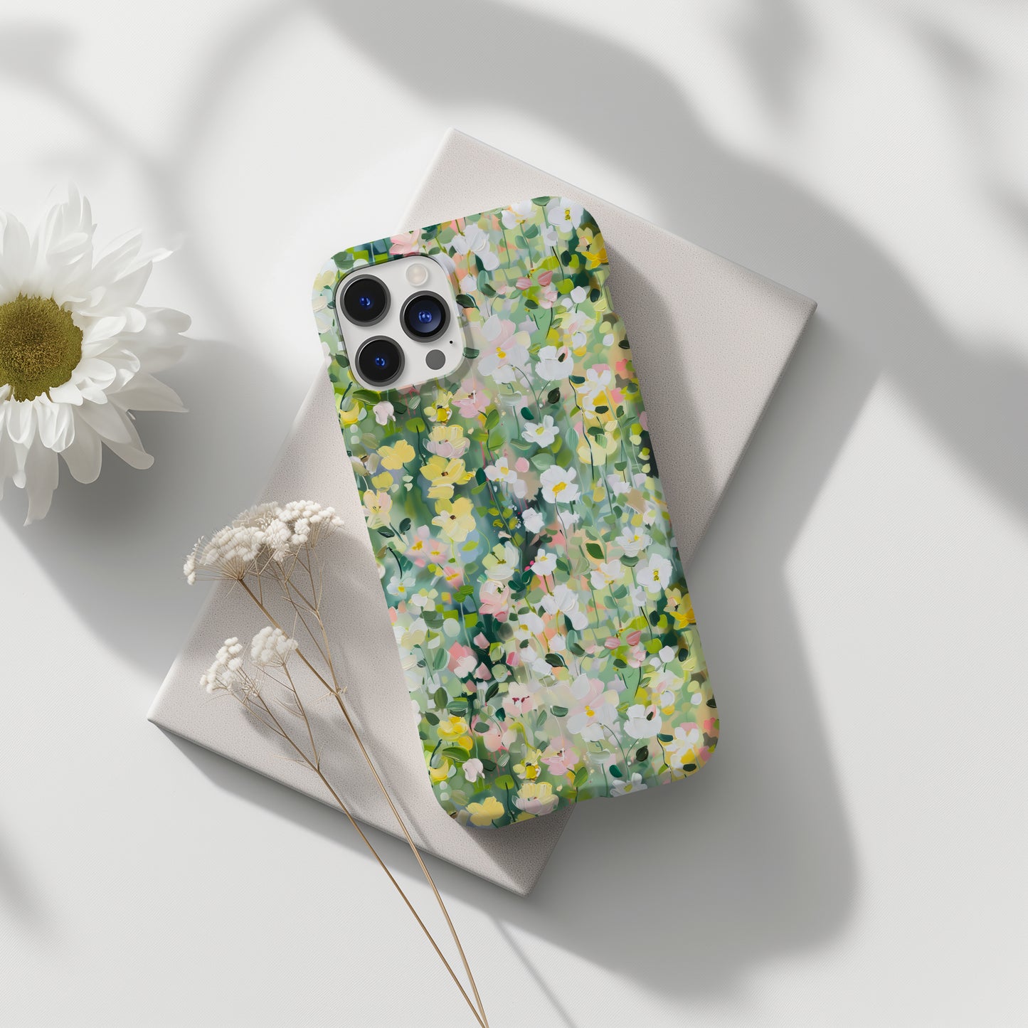 Spring Meadow Mini Flowers Impressionist Floral Tough Phone Case