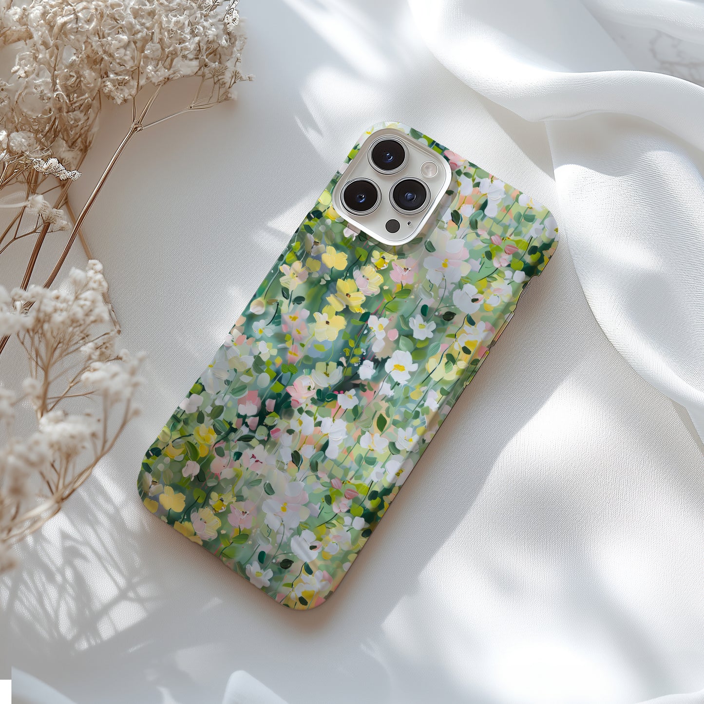 Spring Meadow Mini Flowers Impressionist Floral Tough Phone Case