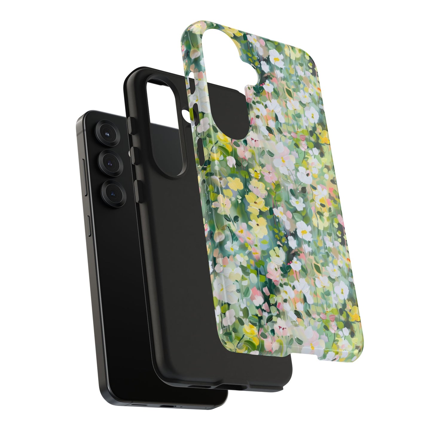 Spring Meadow Mini Flowers Impressionist Floral Tough Phone Case