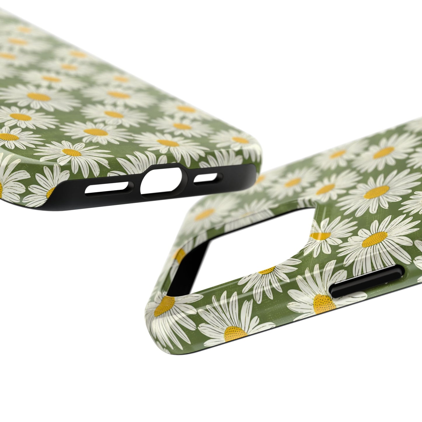 Daisy Retro Funky Green Tough Phone Case