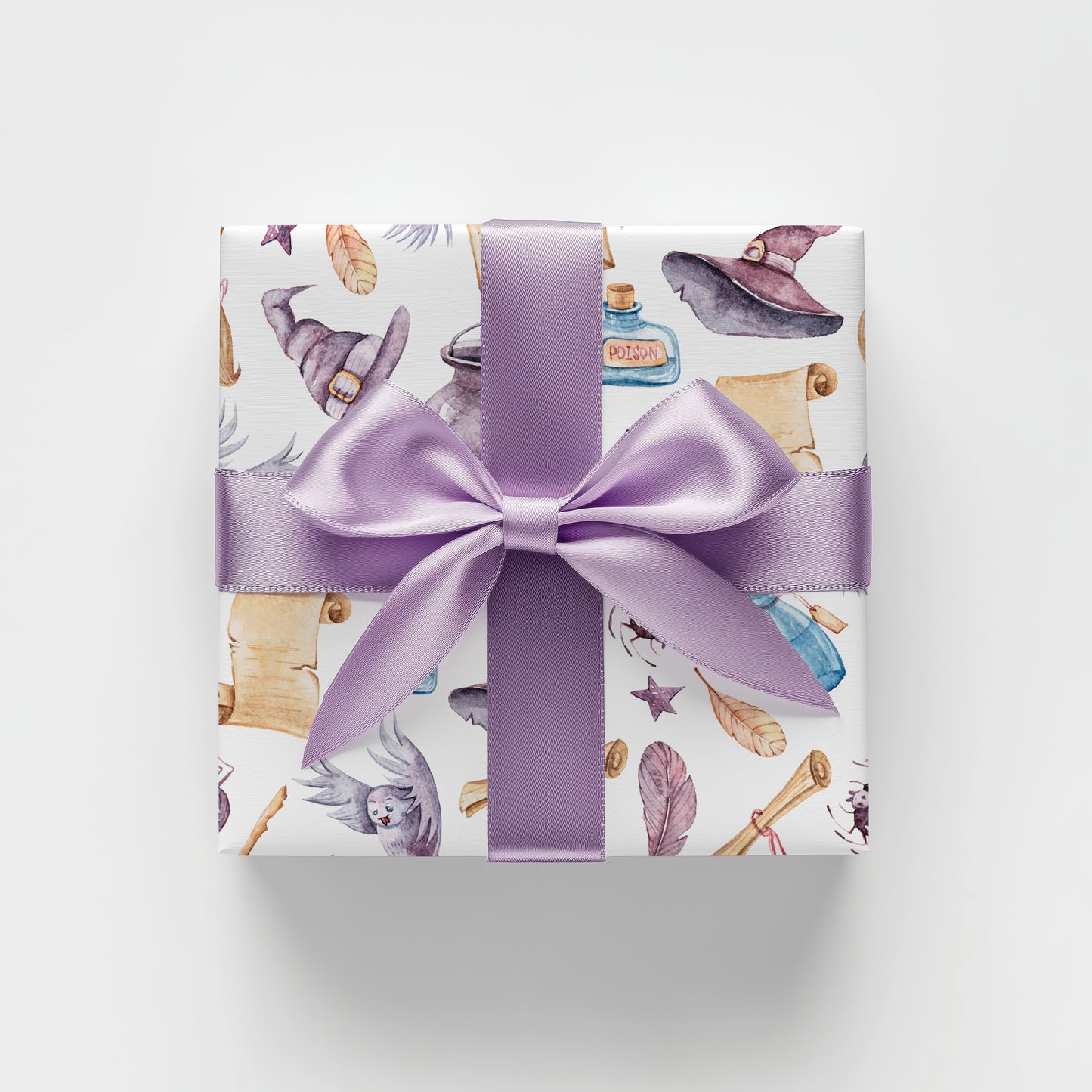 Whimsical Wizards and Witches Gift Wrapping Paper Sheets