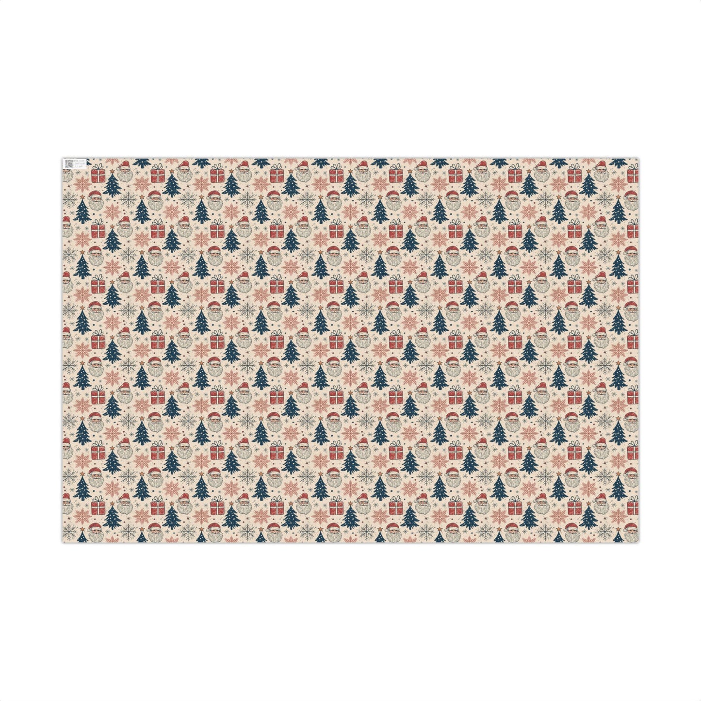 Vintage Santa, Gifts and Christmas Trees Gift Wrapping Paper Sheets