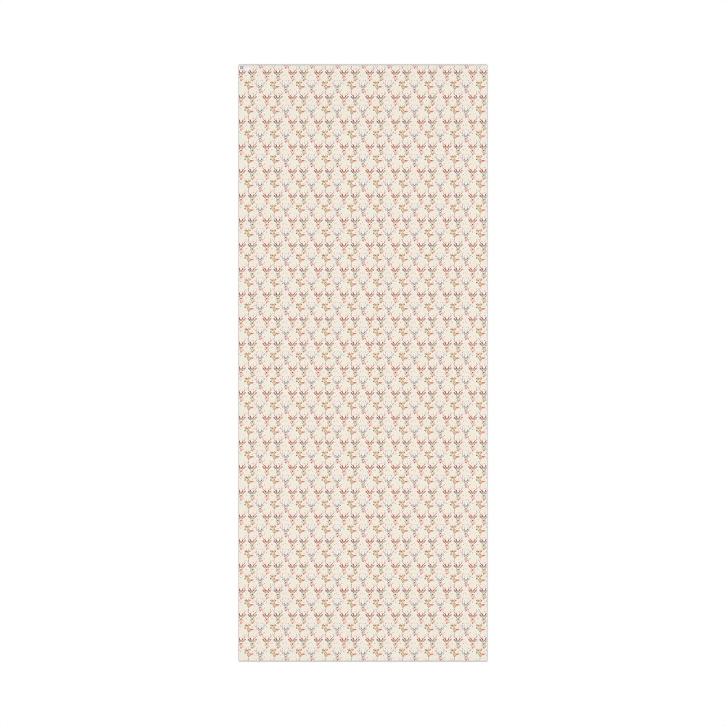 Whimsical Colorful Watercolor Reindeer Gift Wrapping Paper Sheets