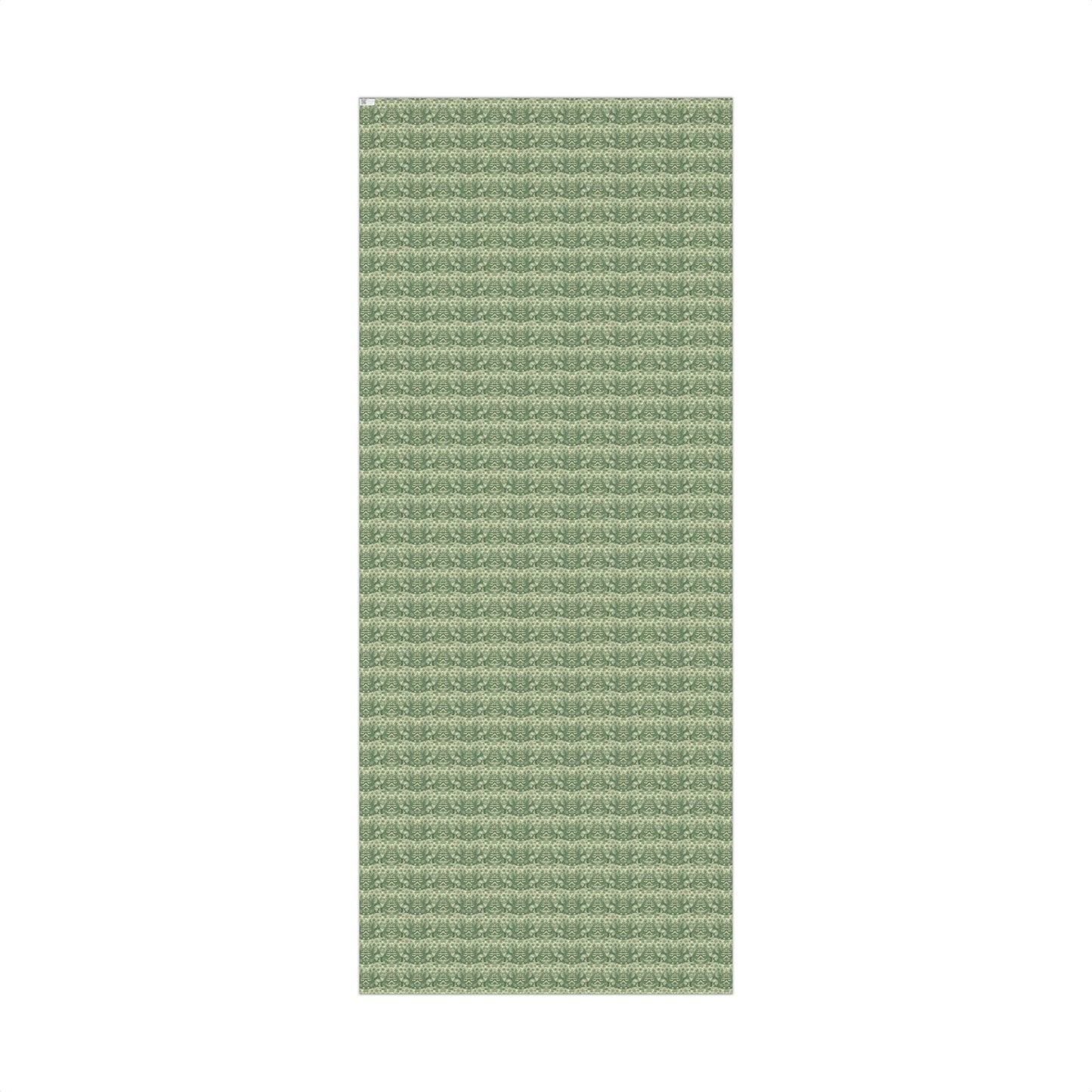 Fox and Owl Green Woodland Toile Holiday Gift Wrapping Paper Sheets