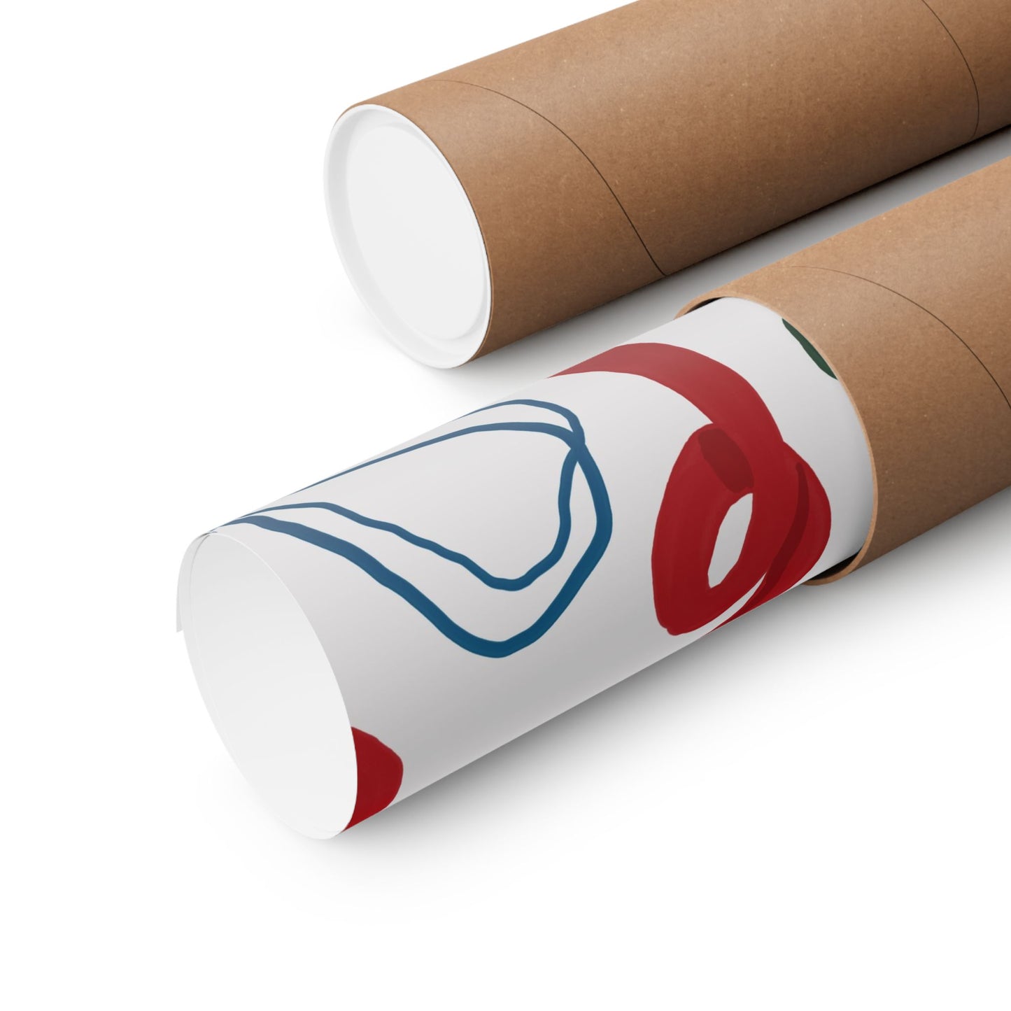 Festive Coquette Christmas Bows Matte Vertical Poster Art Print