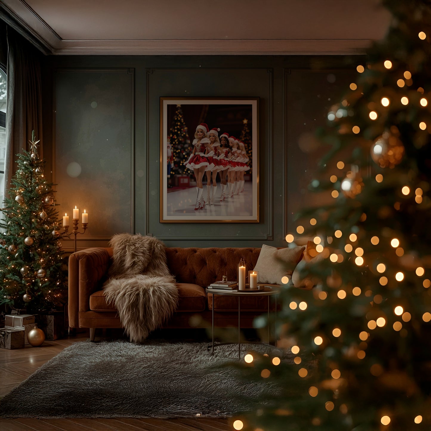 Babe Dolls Christmas Pageant Matte Vertical Poster Art Print