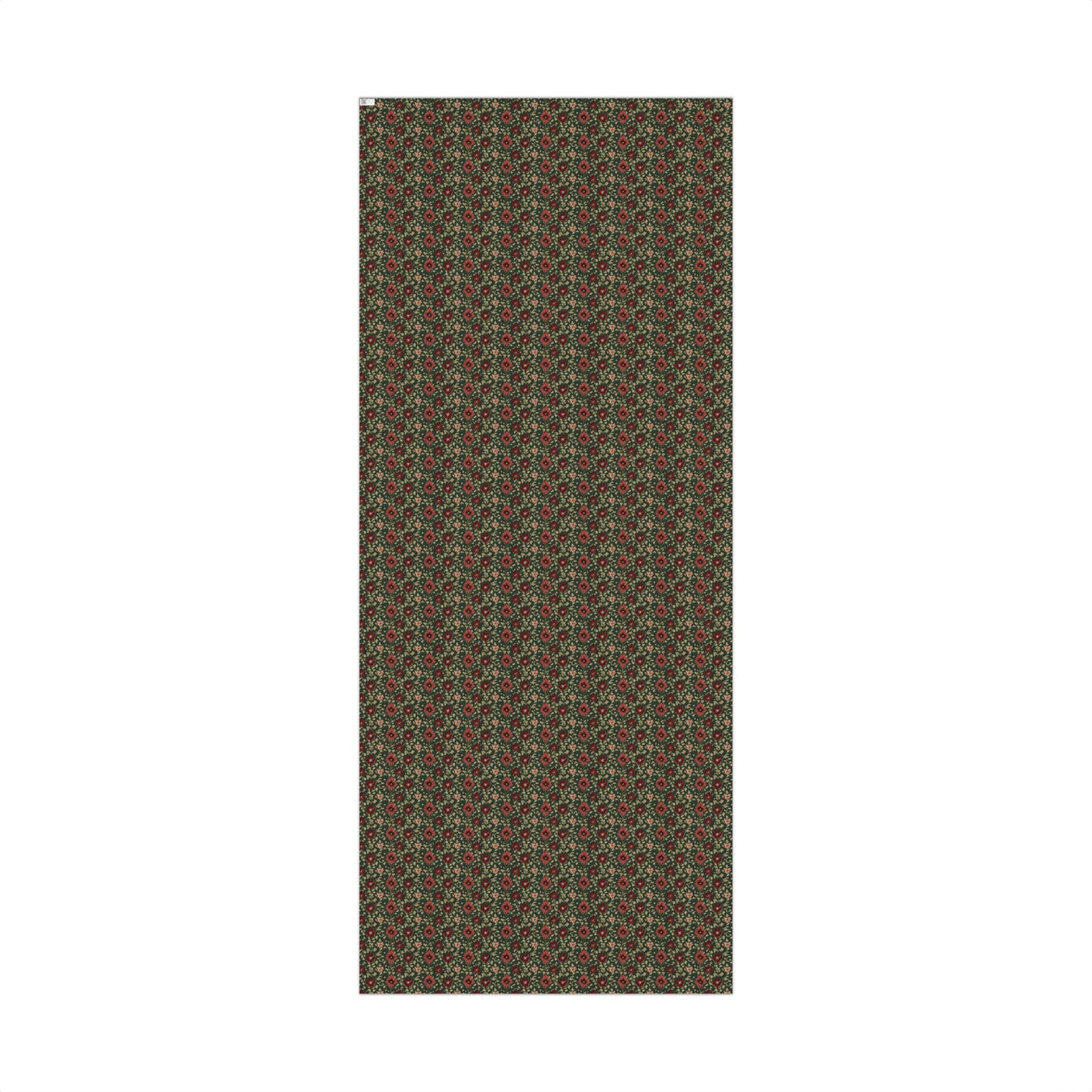 Moody Victorian Christmas Floral Gift Wrapping Paper Sheets