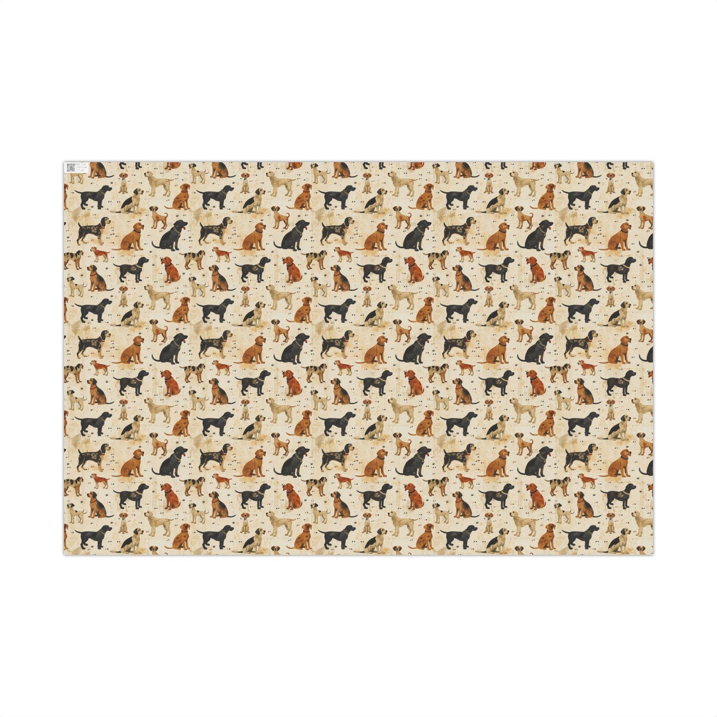 Vintage Antique Dogs Gift Wrapping Paper Sheets