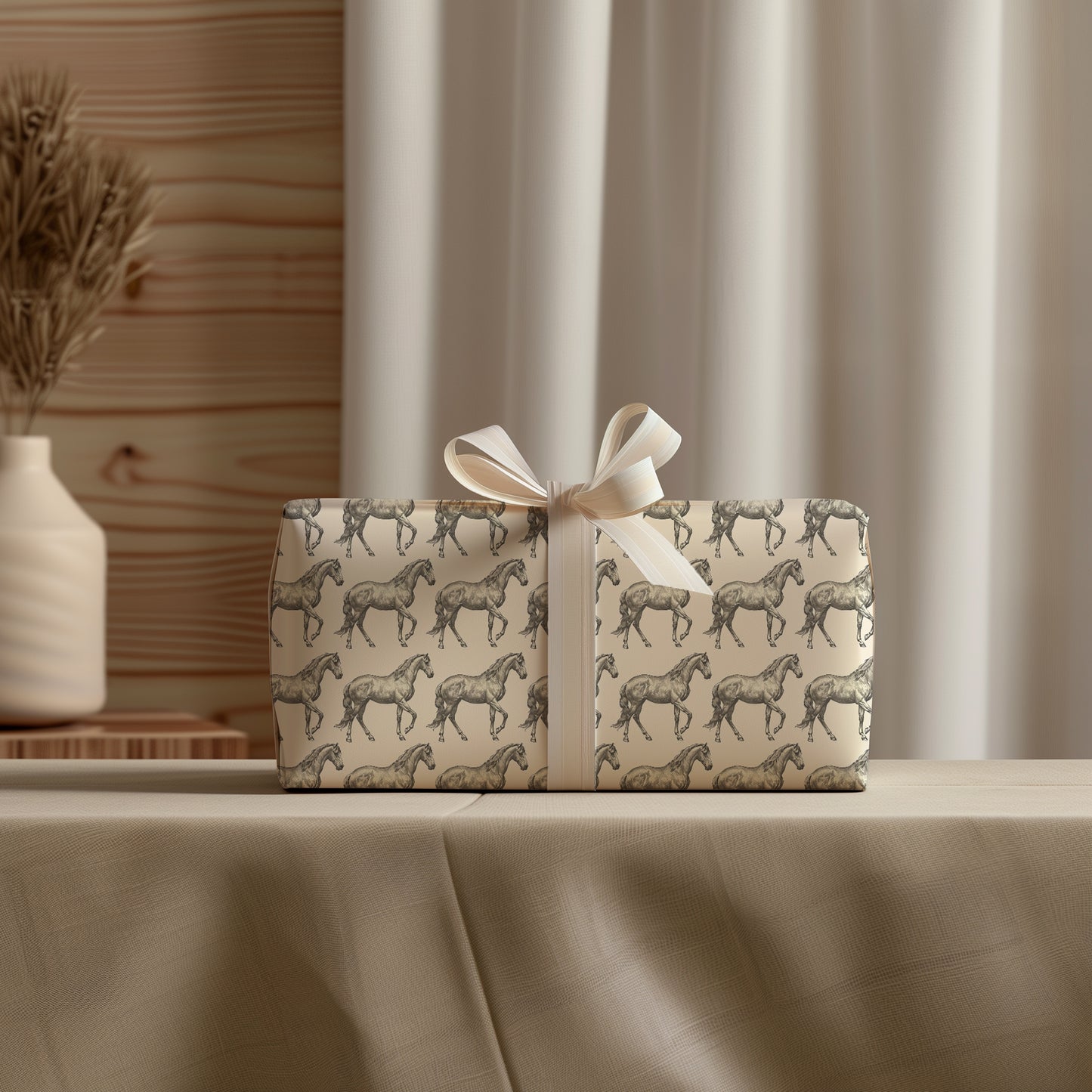 Vintage Horse Equestrian Simple Gift Wrapping Paper Sheets