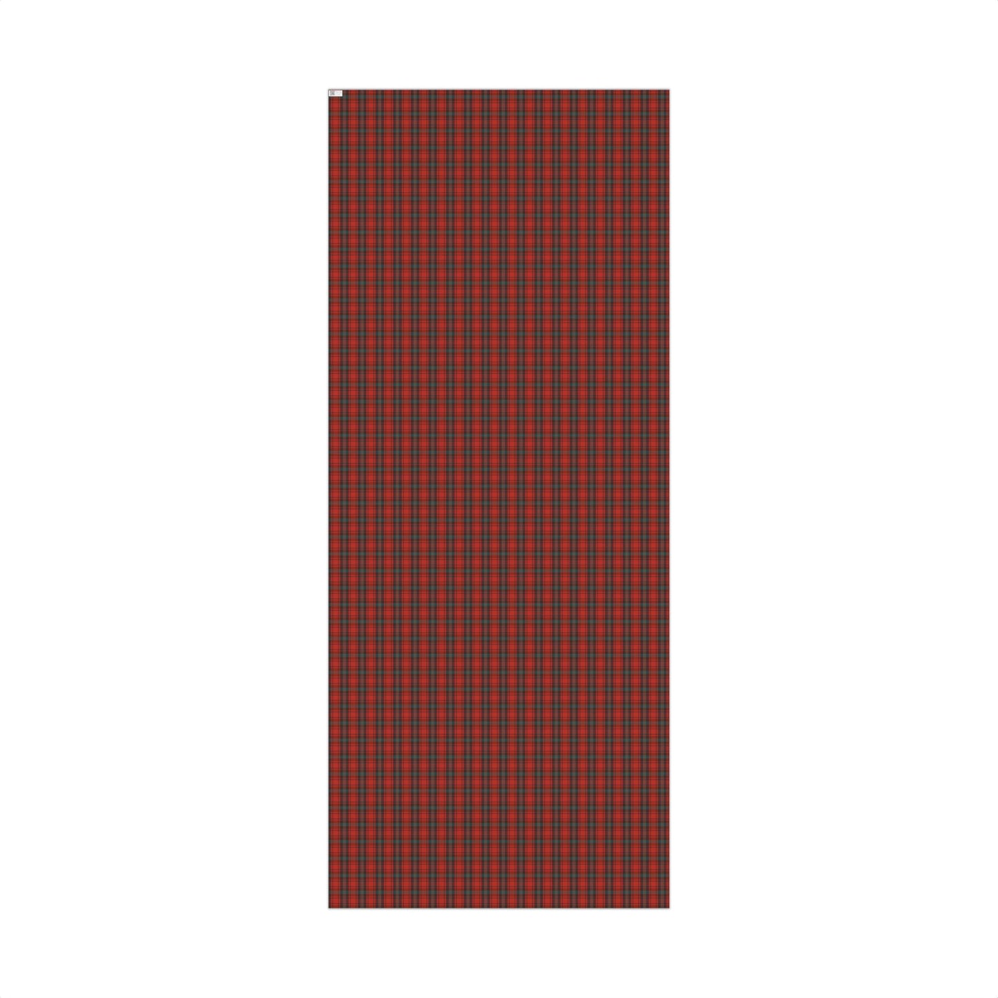 Traditional Red, Green, Black Christmas Plaid Gift Wrapping Paper Sheets