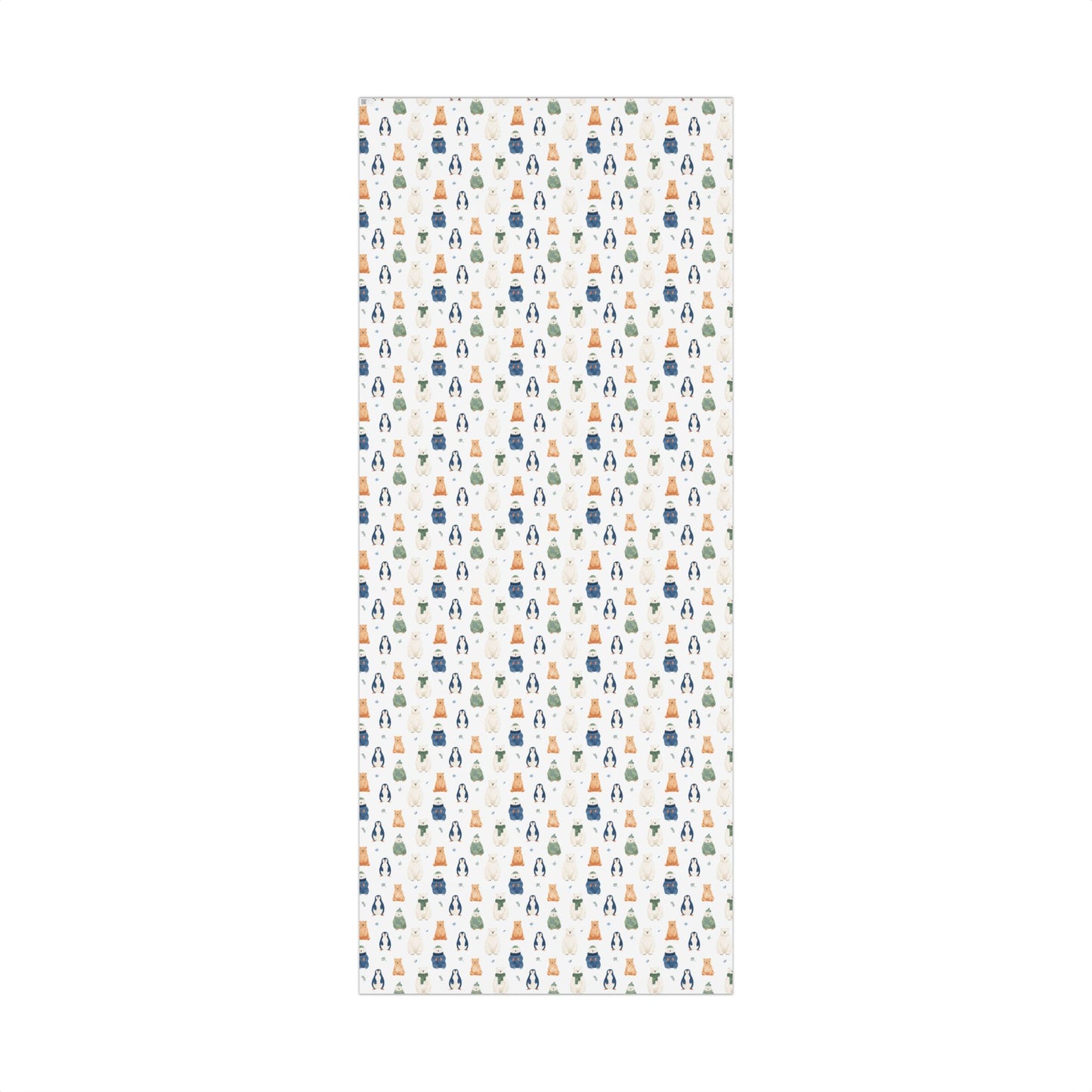 Cute Winter Whimsical Animals Gift Wrapping Paper Sheets