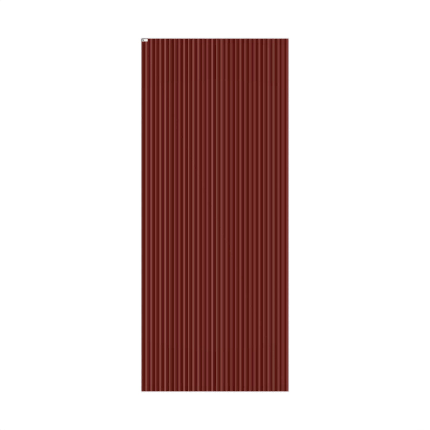 Burgundy Red and Gold Classic Ticking Stripe Gift Wrapping Paper Sheets