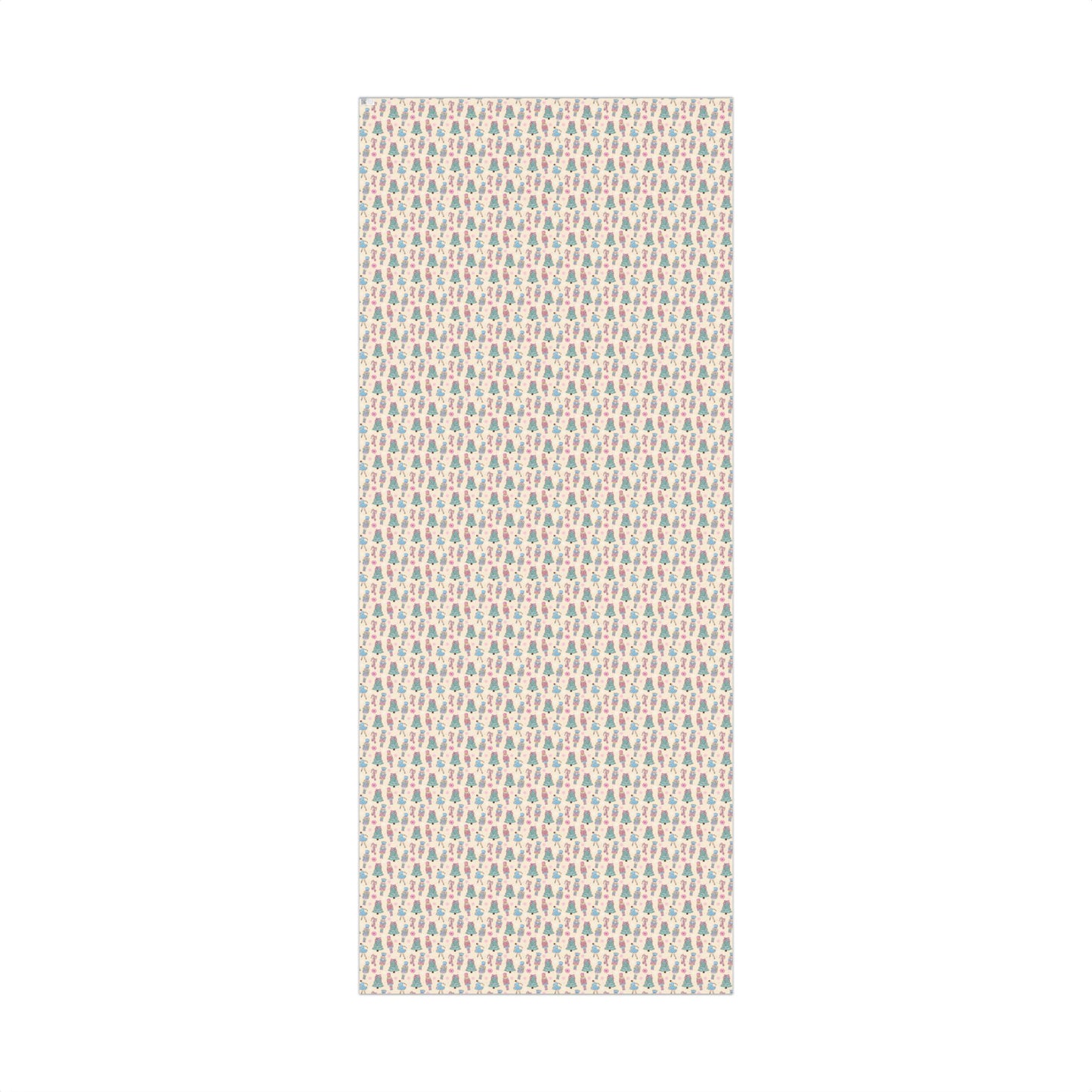Whimsical Pastel Nutcracker and Ballerina Coquette Christmas Gift Wrapping Paper Sheets
