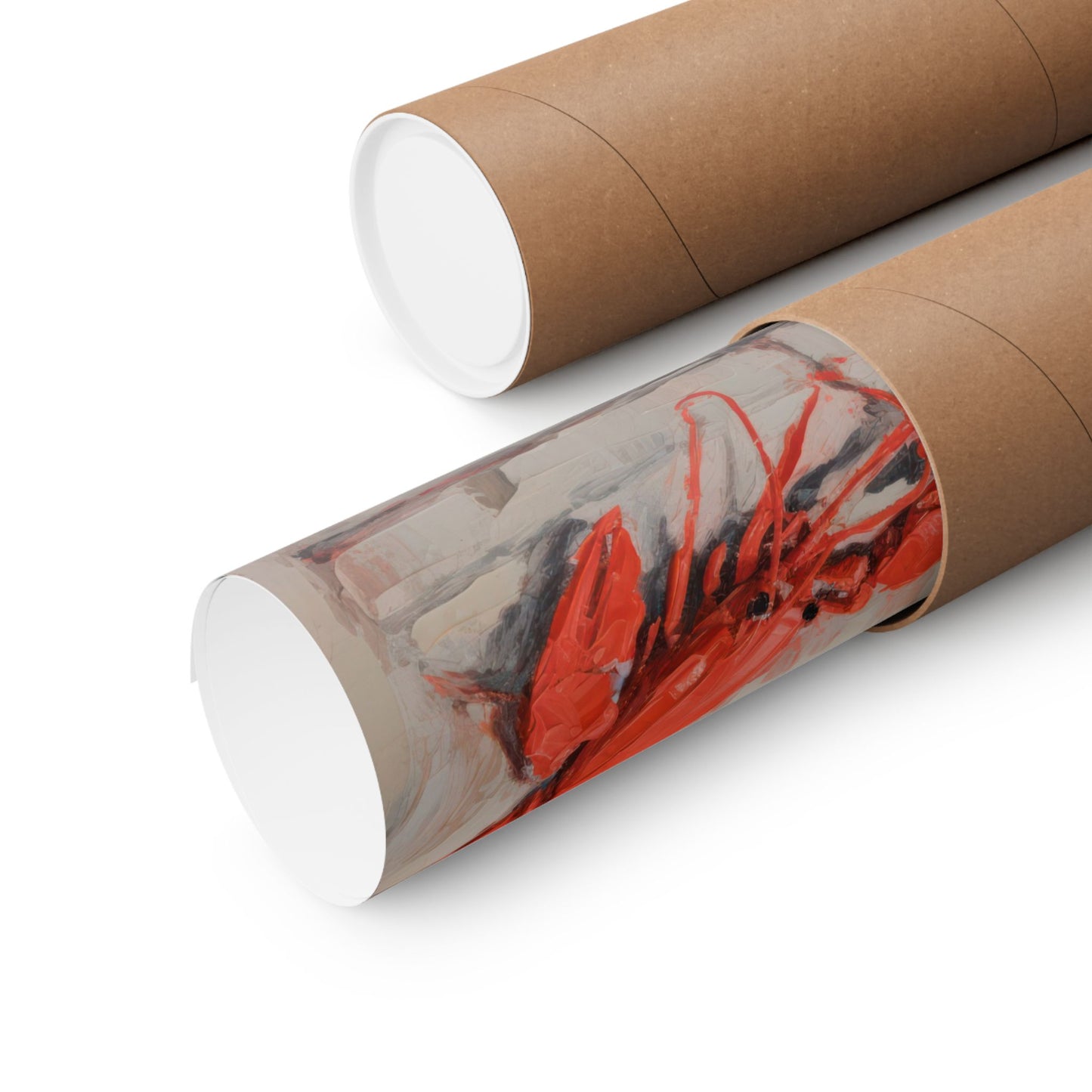 Lobster on the Sofa Matte Vertical Poster Art Print