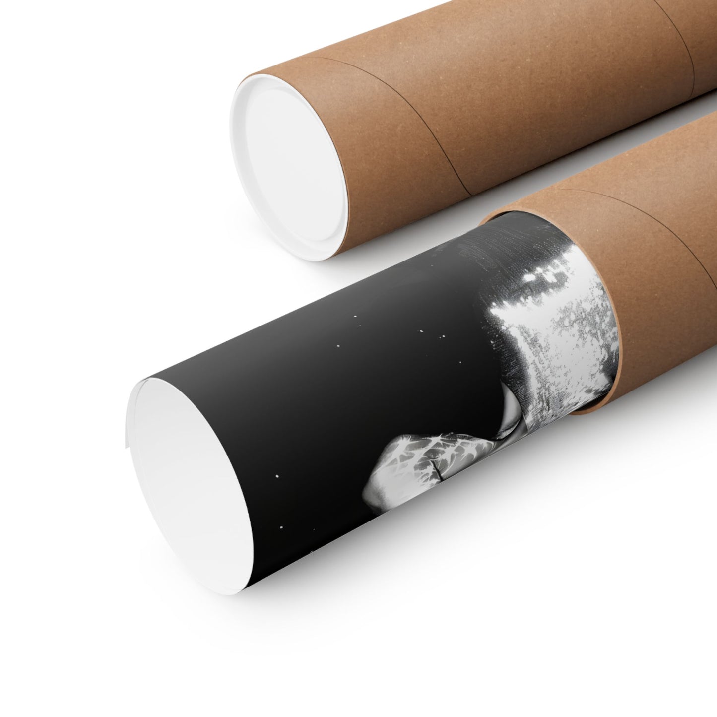 Festive Dancing Disco Ball Head Lady Matte Vertical Poster Art Print