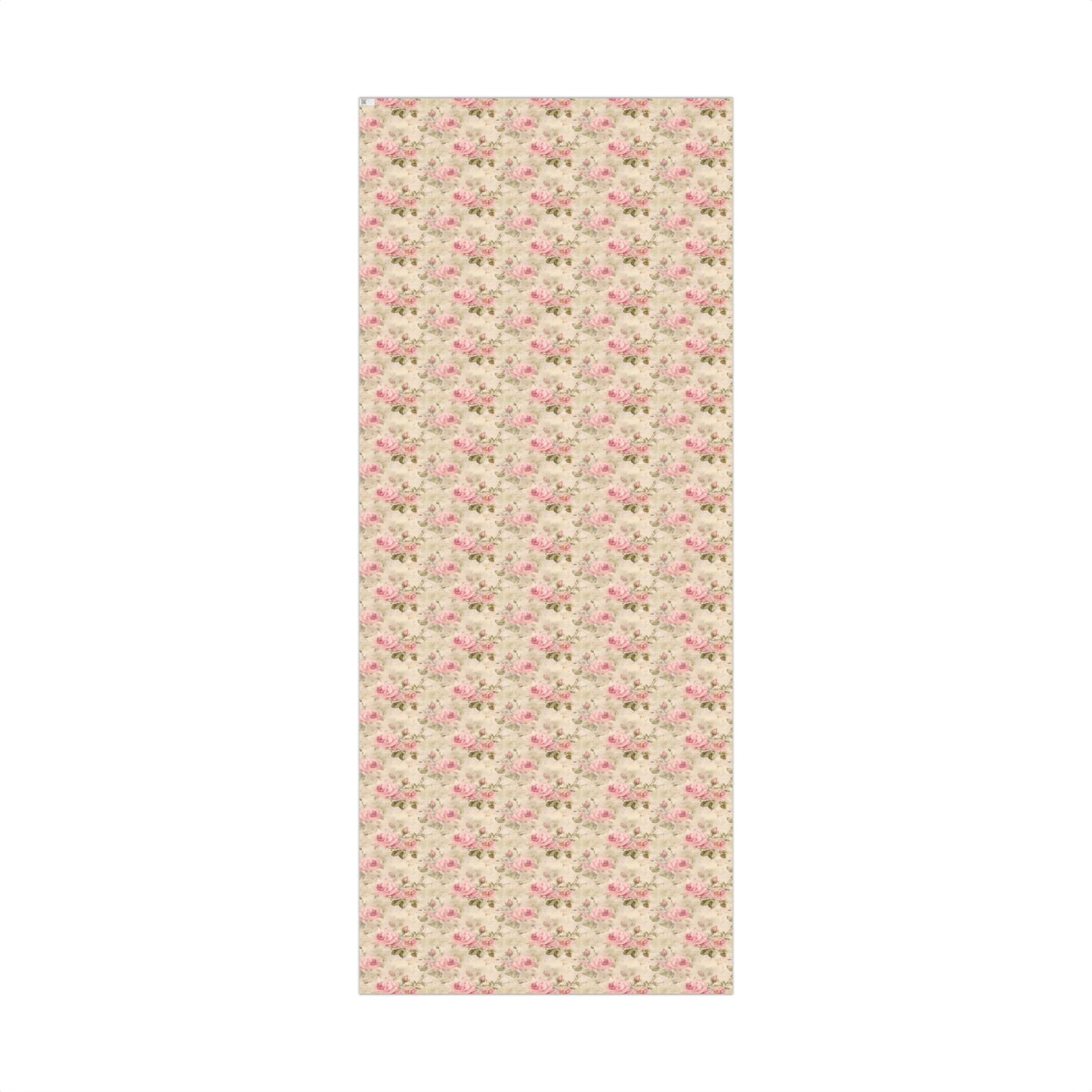 Blush Pink Victorian English Garden Rose Gift Wrapping Paper Sheets