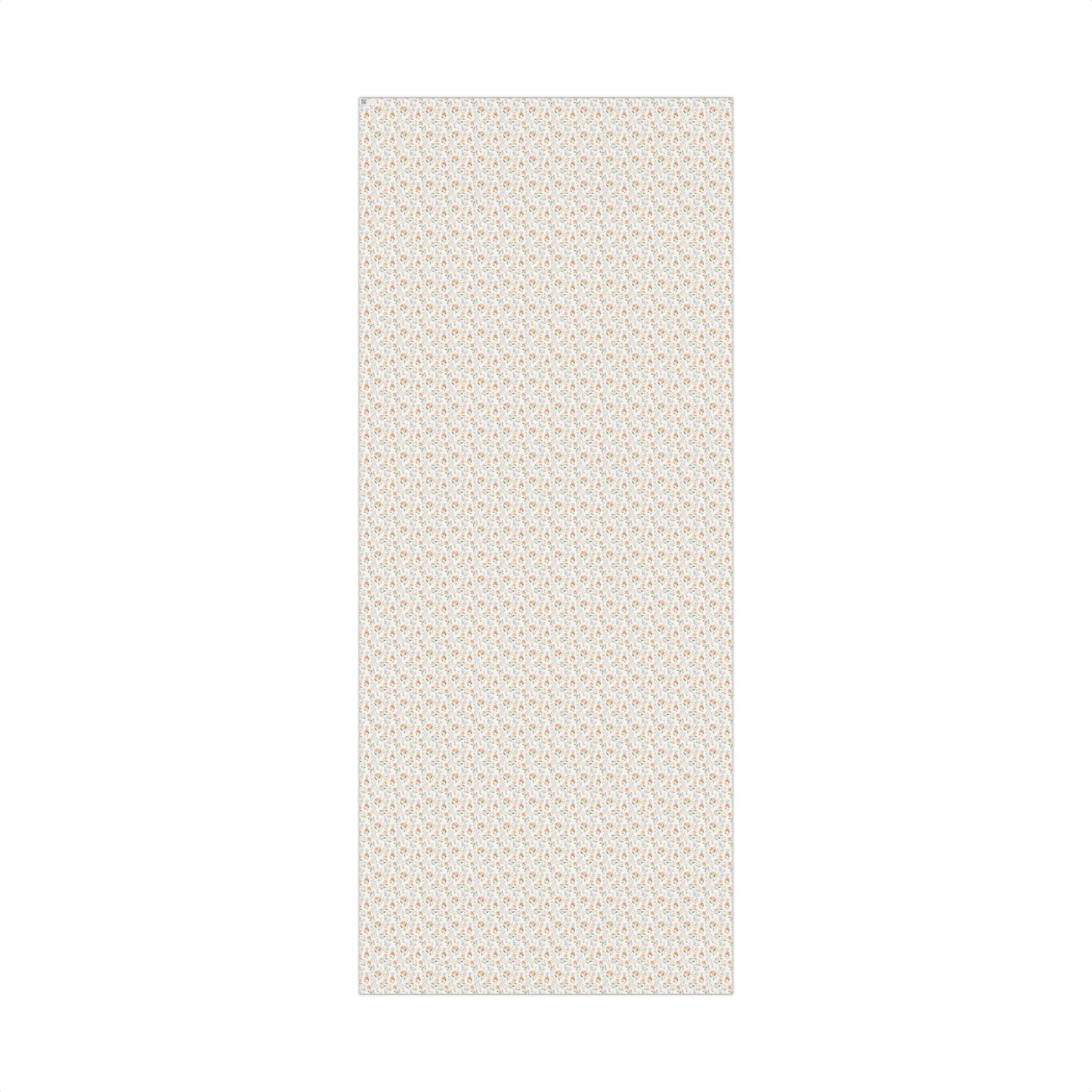 Blush Pink, Blue and Green Mini Spring Floral Gift Wrapping Paper Sheets