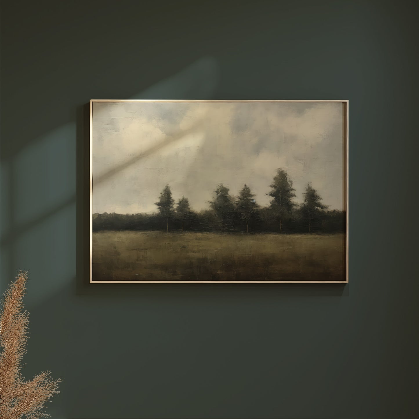 Field of Trees and Open Skies Matte Horizontal Poster Art Print