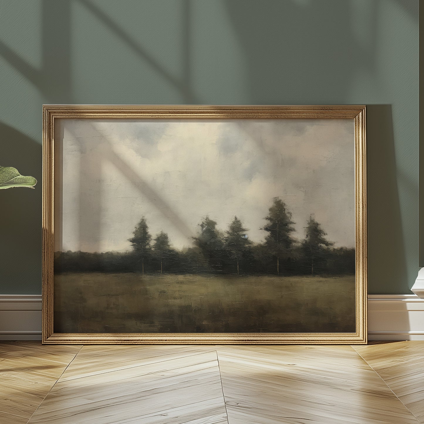 Field of Trees and Open Skies Matte Horizontal Poster Art Print