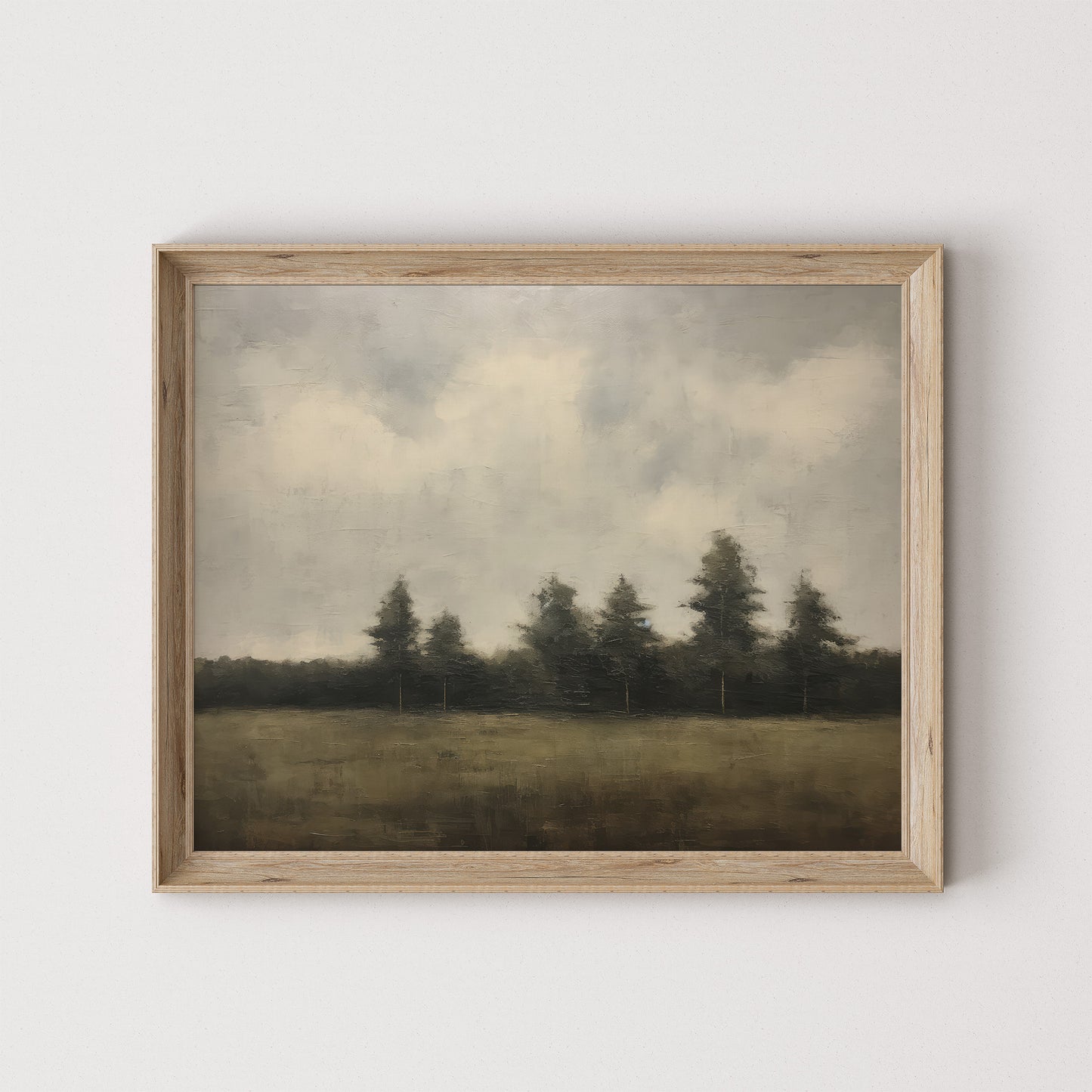 Field of Trees and Open Skies Matte Horizontal Poster Art Print