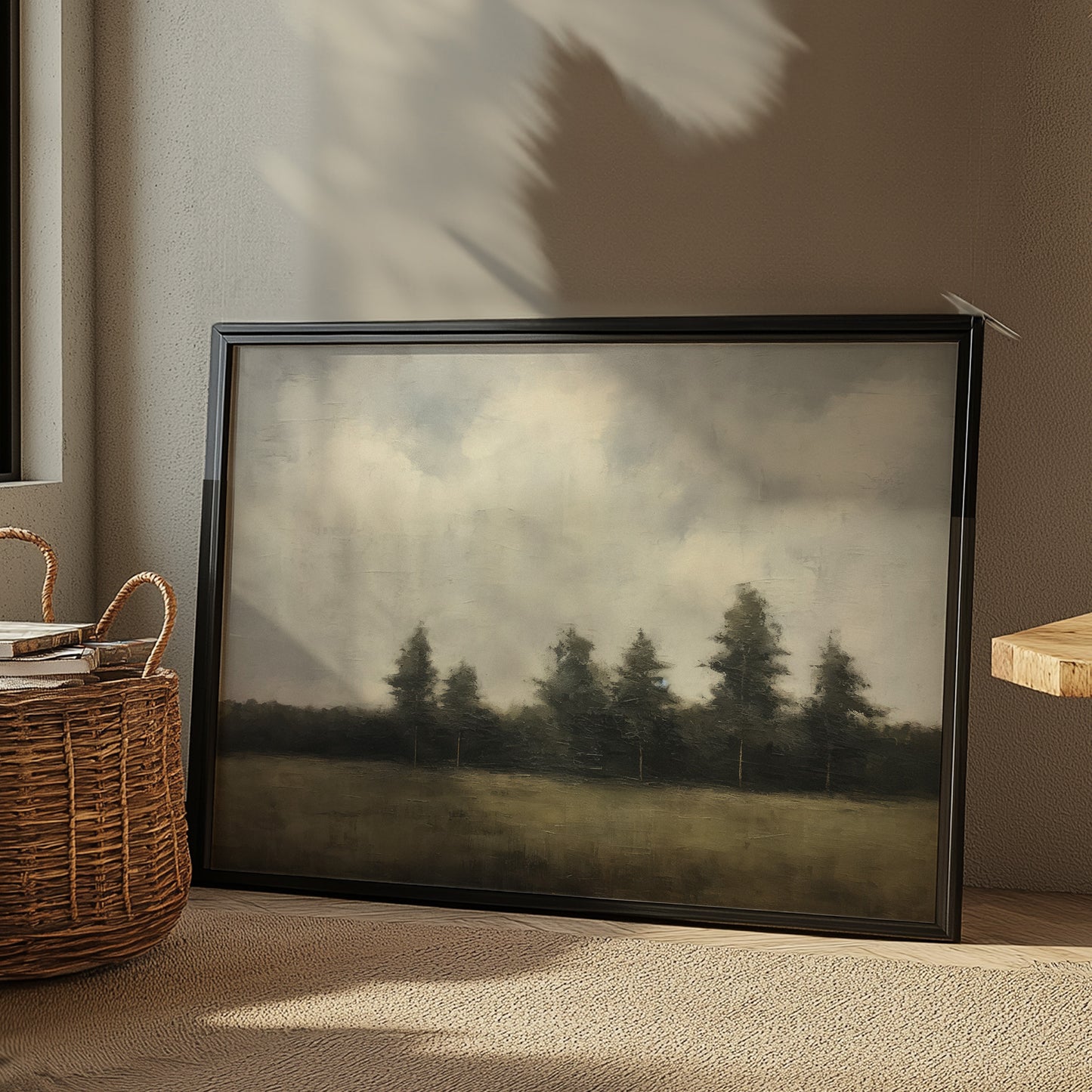Field of Trees and Open Skies Matte Horizontal Poster Art Print