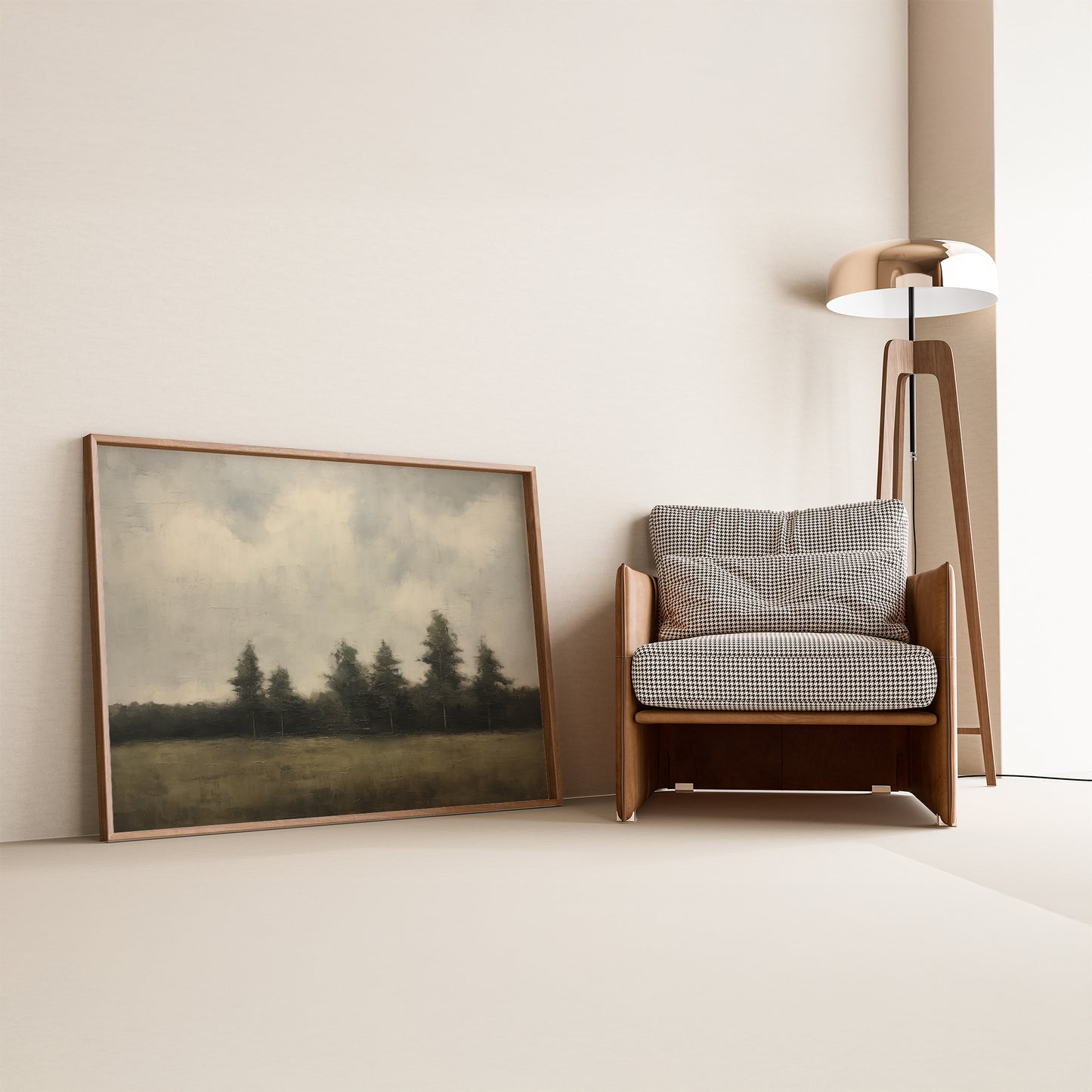 Field of Trees and Open Skies Matte Horizontal Poster Art Print