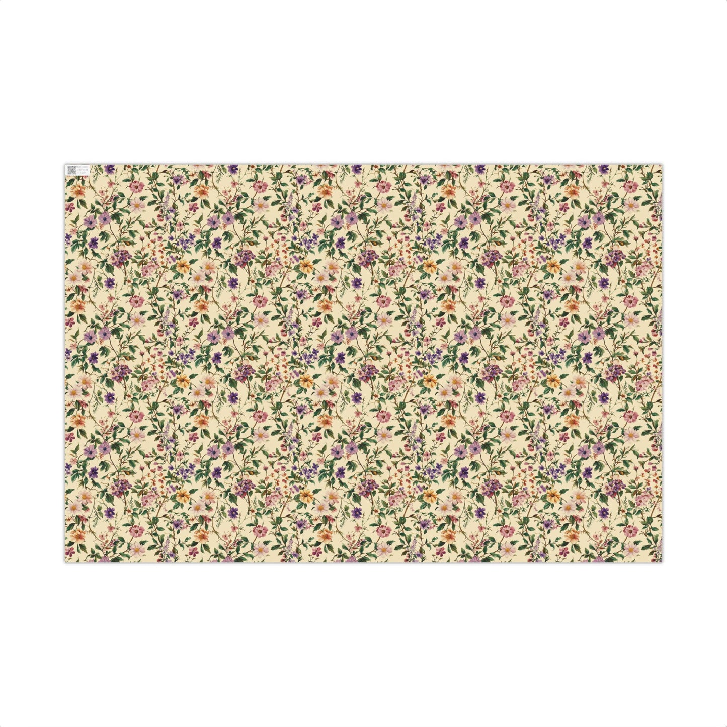 Purple, Yellow, Pink and Green Floral Vintage Gift Wrapping Papers