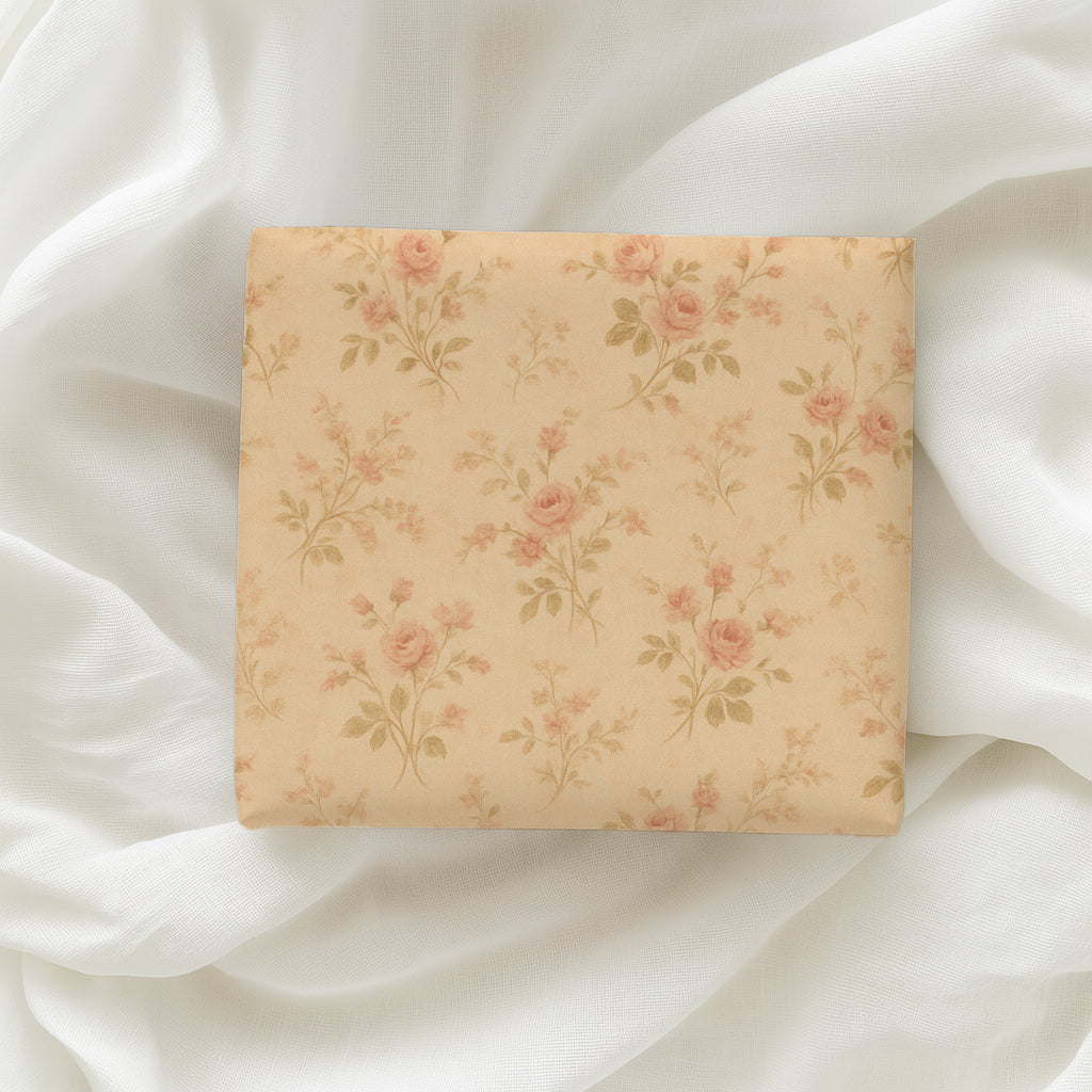 Delicate Antique Pink Rose Blooms Gift Wrapping Papers