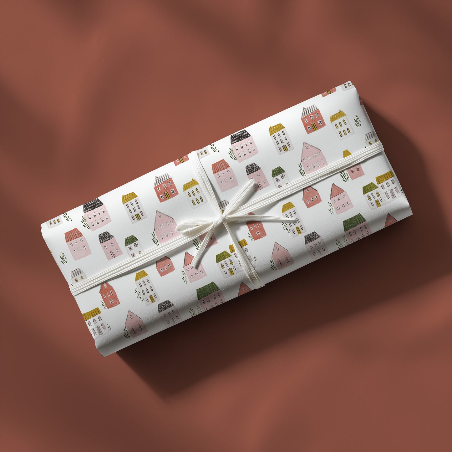 Whimsical Doodle Houses Gift Wrapping Papers