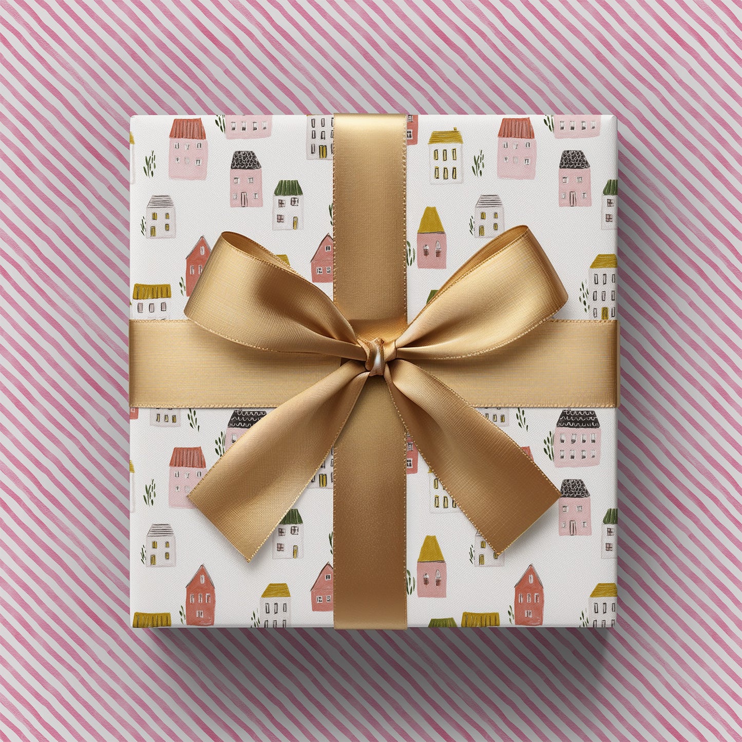 Whimsical Doodle Houses Gift Wrapping Papers