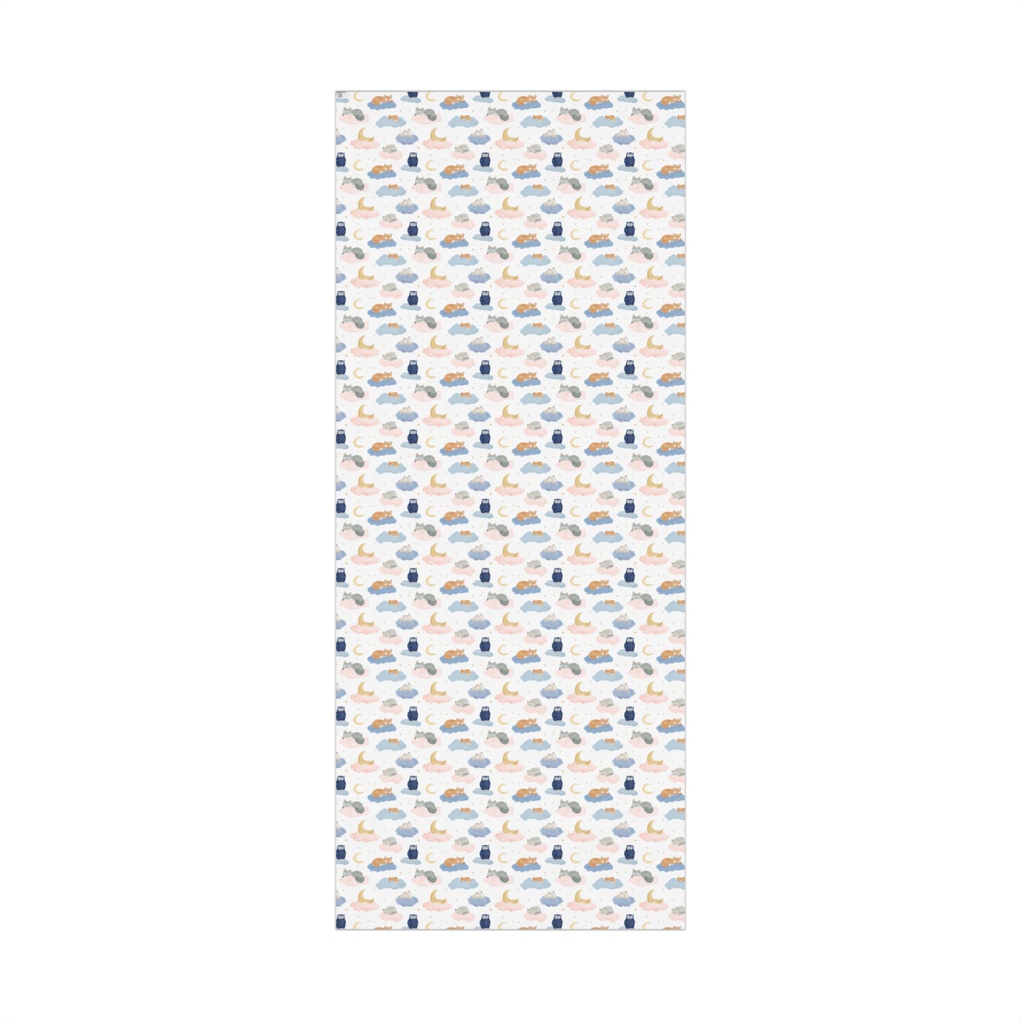 Whimsical Animals Sleeping on Clouds with Moons Gift Wrapping Papers
