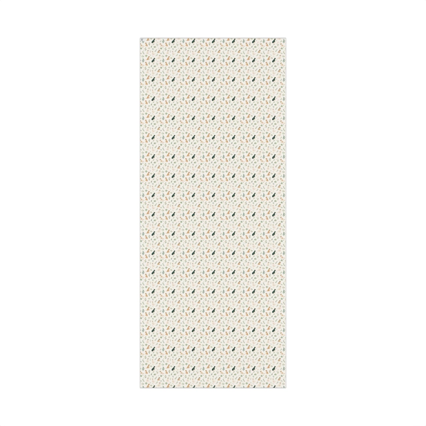 Cute Watercolor Dogs and Greenery Pattern Gift Wrapping Papers