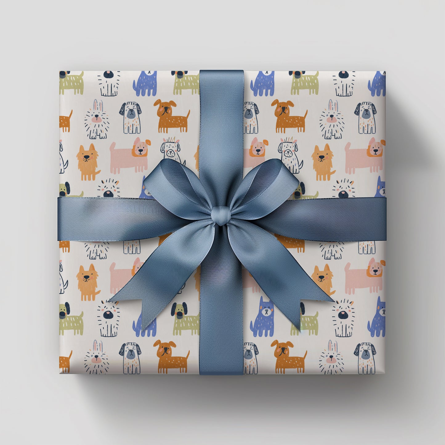 Whimsical Colorful Doodle Dogs Gift Wrapping Papers