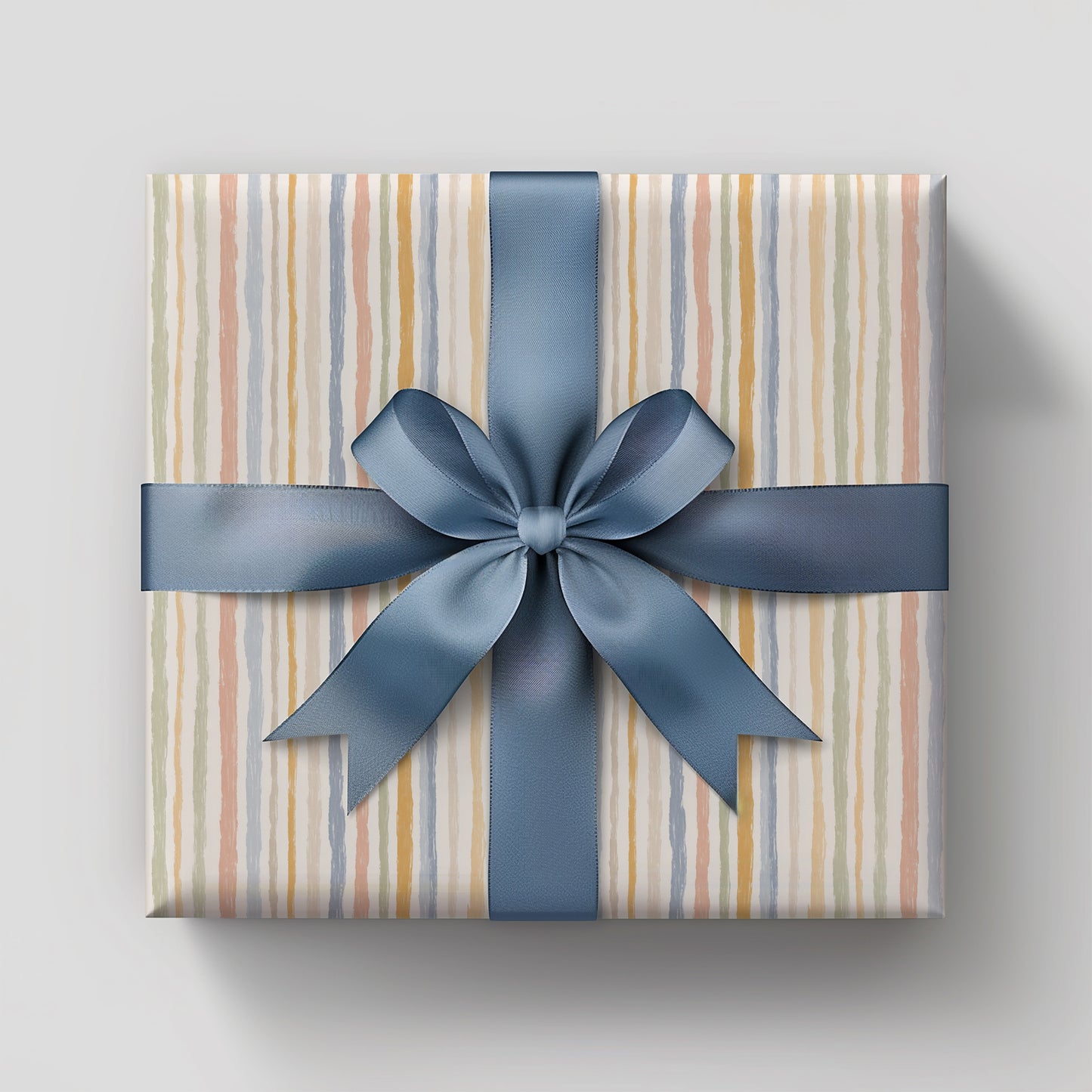 Washed Pastel Boho Messy Stripes Gift Wrapping Papers