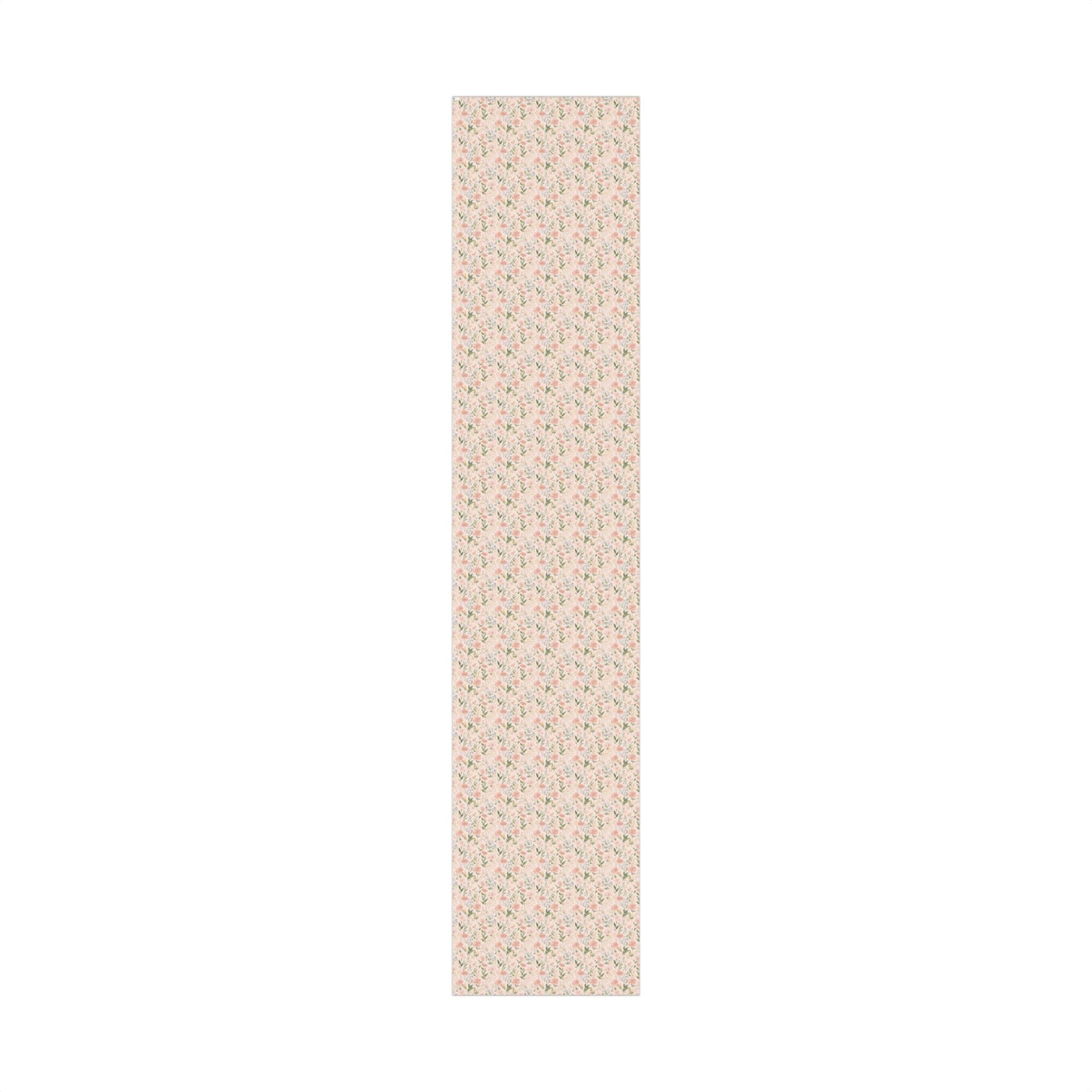 Delicate Blush Anemones Coreopsis Blooms with Blue Florals and Greenery Gift Wrapping Paper