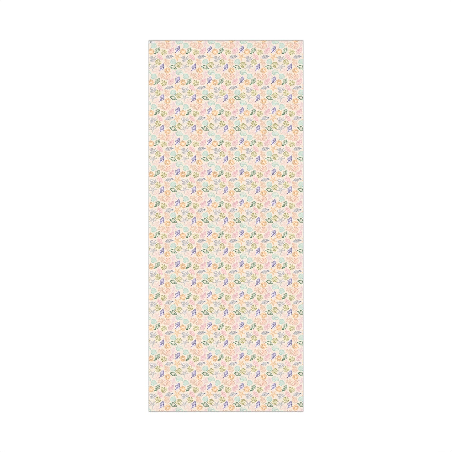 Colorful Doodle Summer Beach Seashell and Sun Gift Wrapping Paper