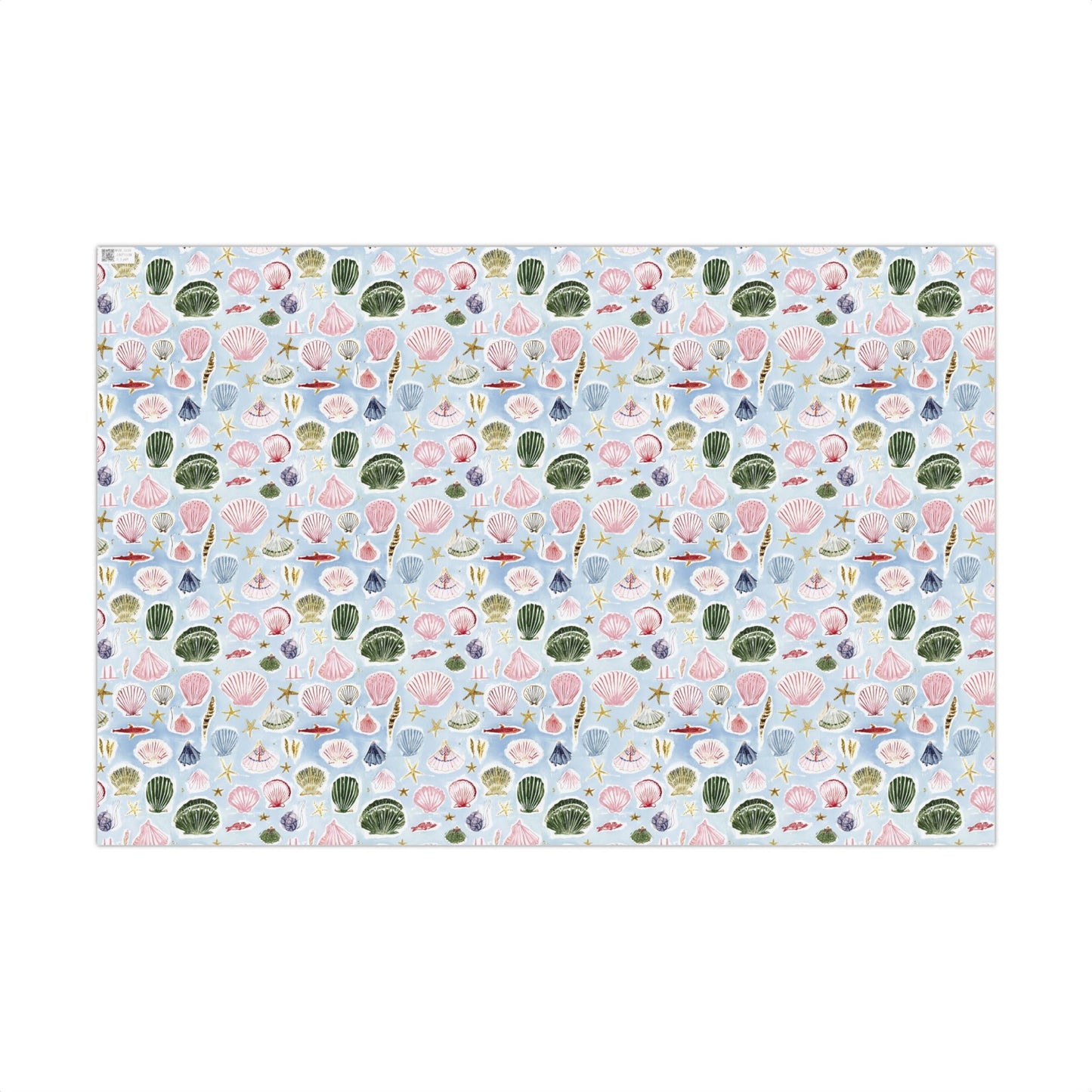 Vintage Hand Drawn Seashell Gift Wrapping Paper