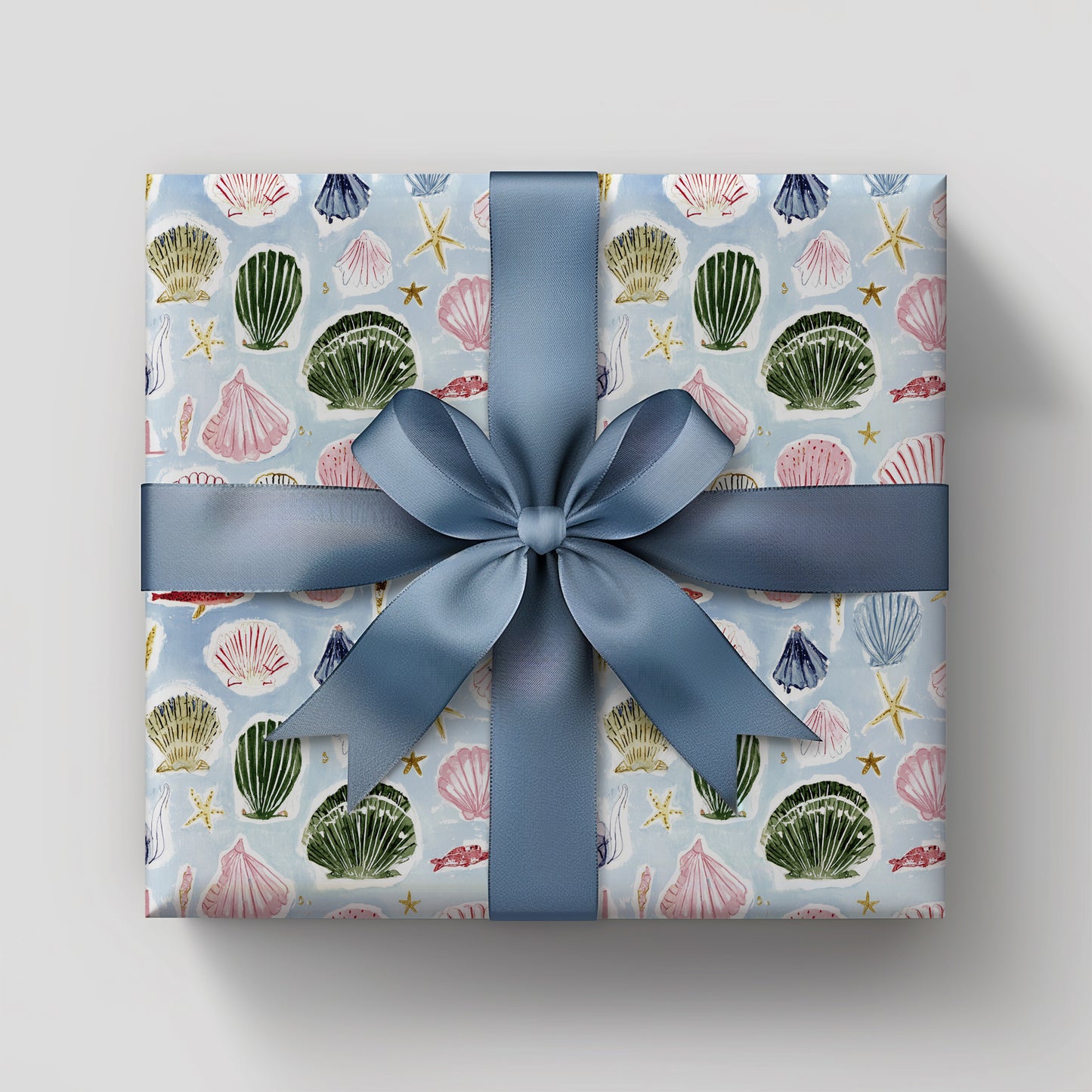 Vintage Hand Drawn Seashell Gift Wrapping Paper