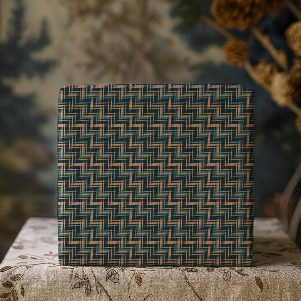 Teal, Blue and Beige Tartan Plaid Traditional Gift Wrapping Paper