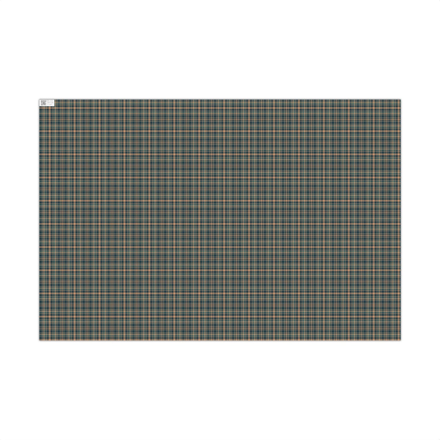 Teal, Blue and Beige Tartan Plaid Traditional Gift Wrapping Paper